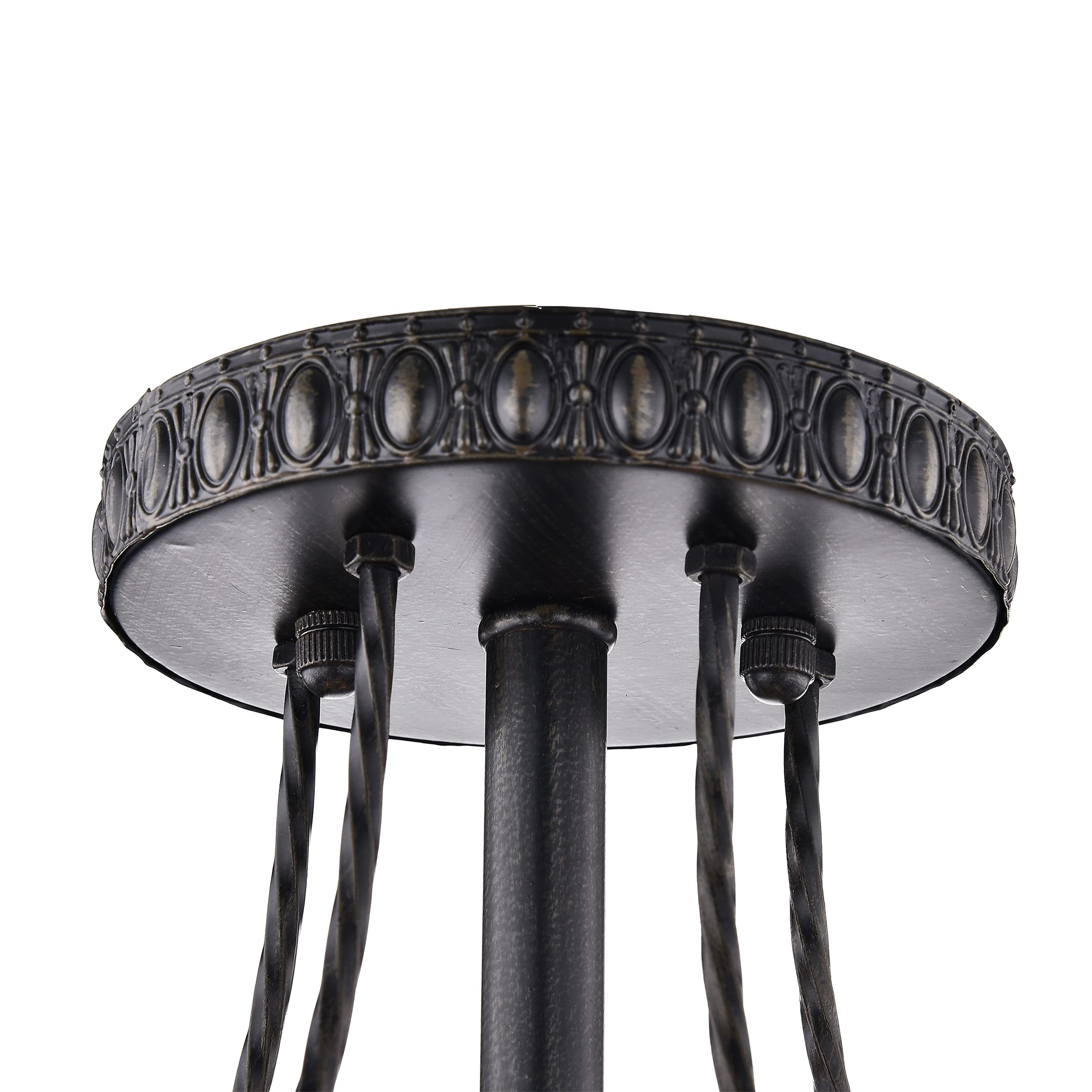 Crystal 3-Light Semi Flush Mount Ceiling Light Fixture - 11.8