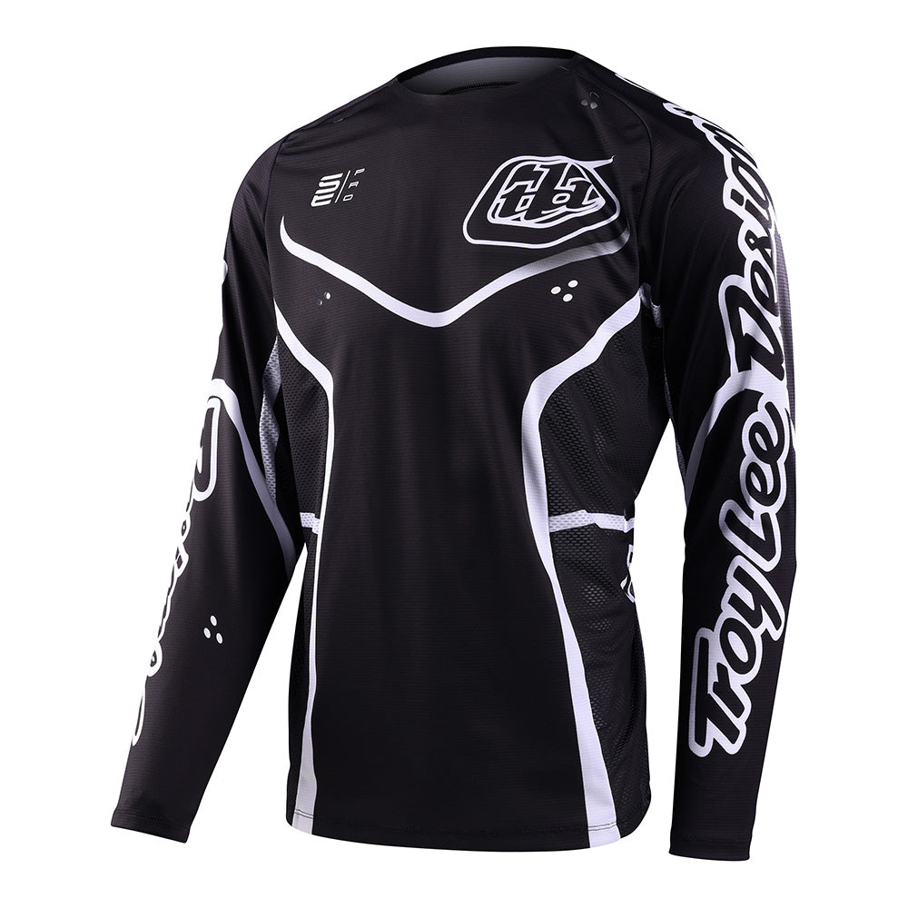 SE Pro Jersey Radian Black/White - High-Performance Sports Jersey for Men & Women - Perfect for Football, Basketball, and Outdoor Activities