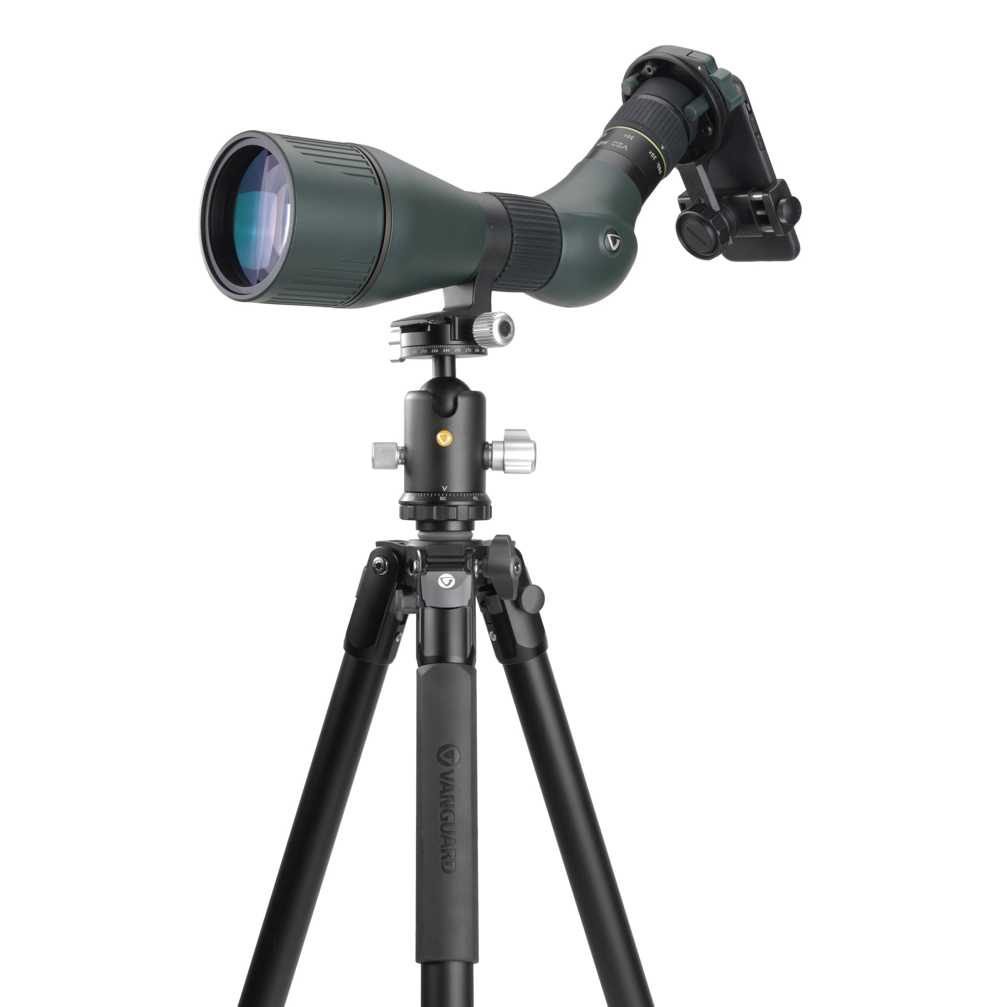 VEO 3 303AB Professional Aluminum Tripod with Dual Axis Ball Head - Lightweight & Stable for DSLR Cameras, Video Shooting, Travel Photography