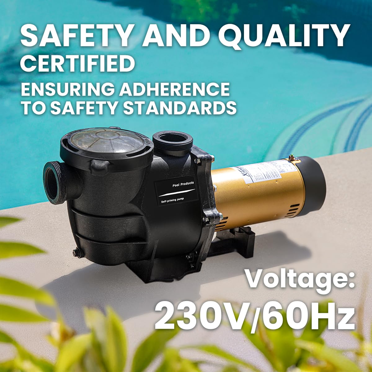 XtremepowerUS 2HP Variable Speed In-Ground Swimming Pool Pump - 230V High Flow with 2
