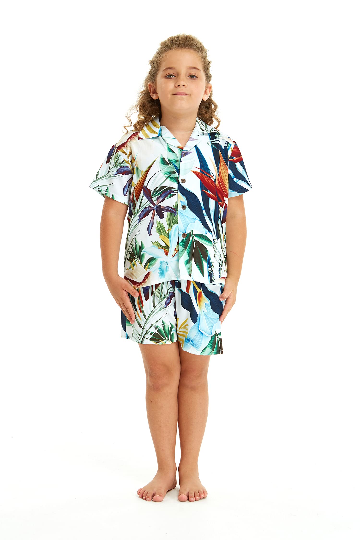 Hawaiian Luau Outfits for Family - Matching Tropical Shirts for Men, Women, Boys & Girls | Beach Party, Summer Vacation & Theme Party Wear