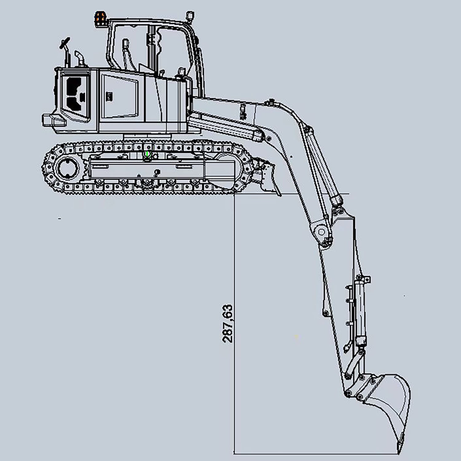 1/14 Scale Metal RC Hydraulic Excavator - C308 Radio Controlled Construction Digger Toy with Flysky ST8 Remote & Battery (Ready-to-Run) - Perfect for Construction Enthusiasts & RC Hobbyists - Great for Backyard Digging, Construction Play & Collector's Display