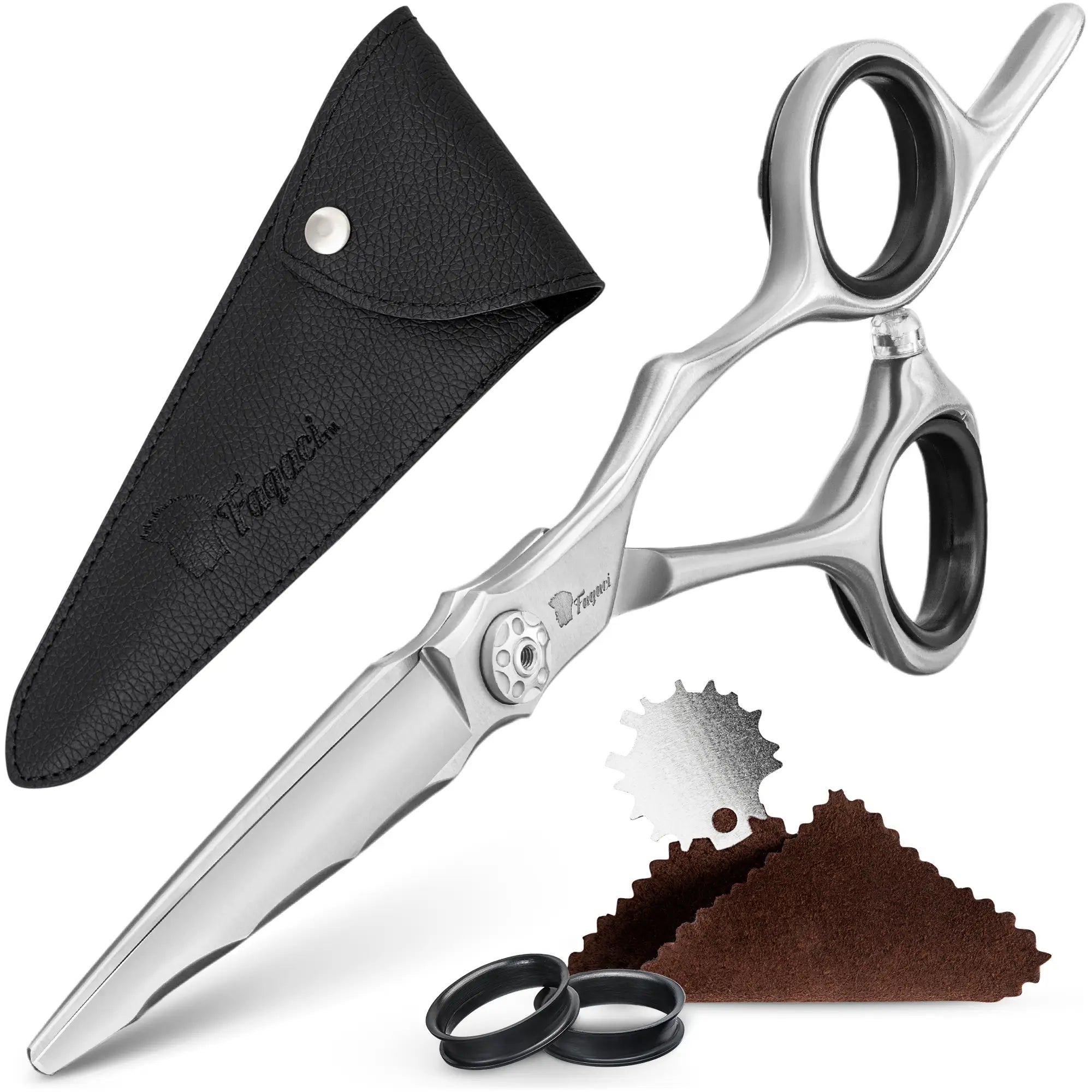 Saiko Professional Hair Cutting Shears - Sharp Stainless Steel Scissors for Salon & Home Haircuts - Perfect for Stylists, Barbers & DIY Hair Trimming