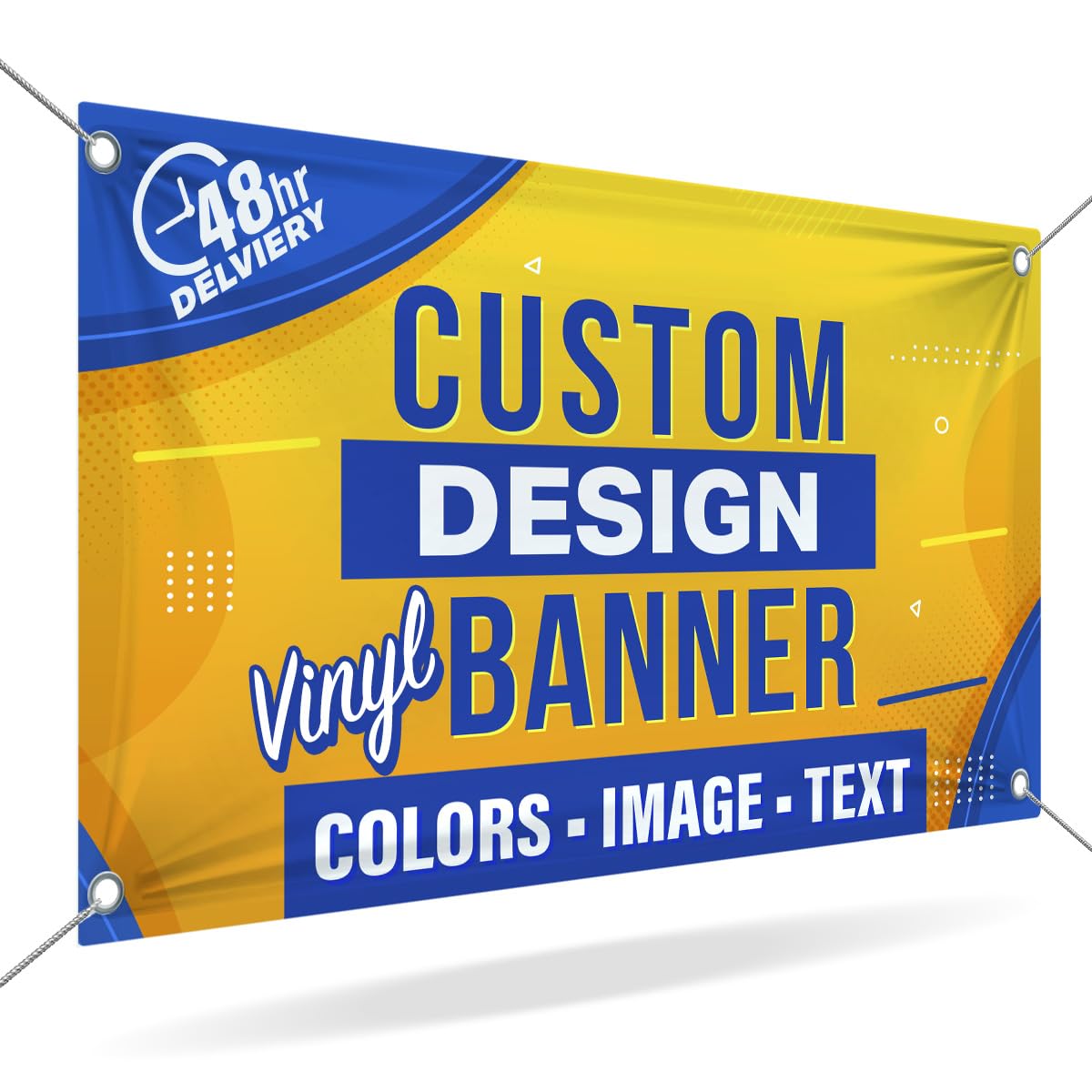 Custom 13oz Vinyl Banner - Personalized Full Color Printing for Indoor & Outdoor Events, Retail, Birthdays (5x15) - Durable Party Decor, Business Signage & Promotional Displays by DOT4DOT
