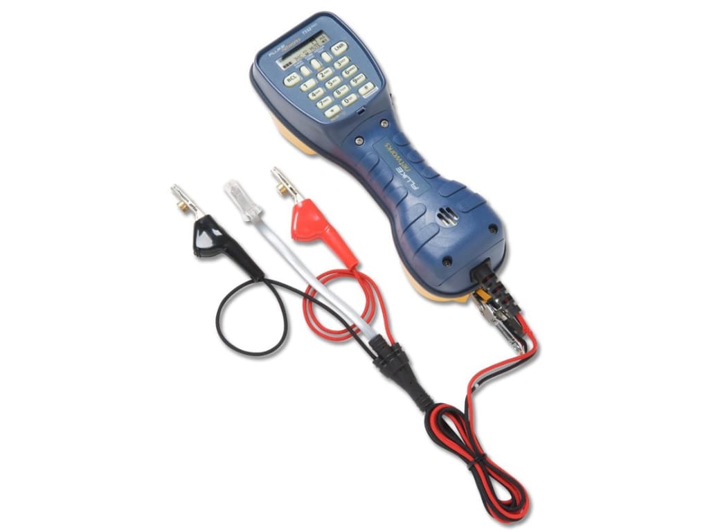 Fluke Networks 52801RJ9 TS52 Pro Test Set with ABN & RJ11 Plug - Network Cable Tester for Ethernet, Phone Lines & Data Communication