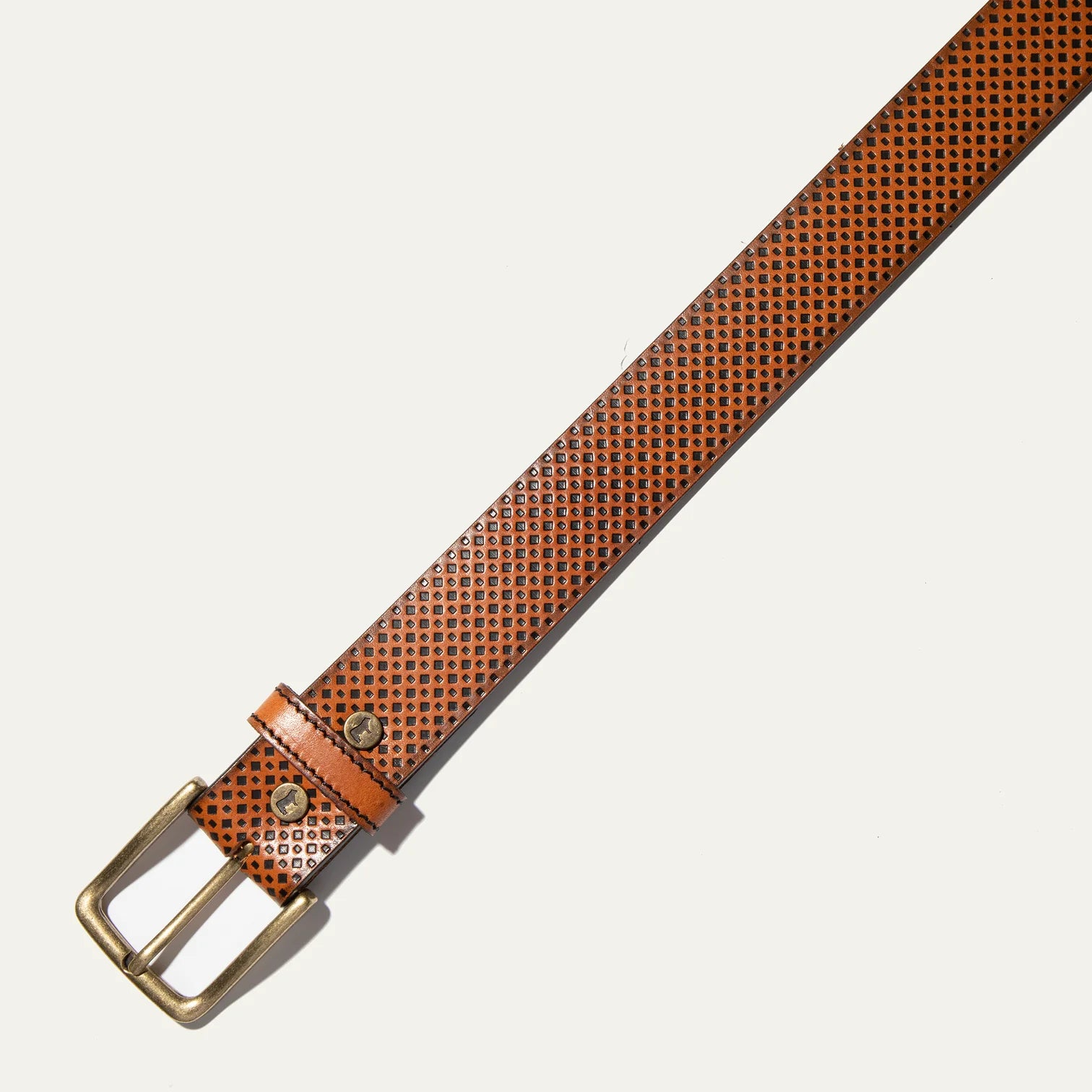 Premium Brown Embossed Golf Belt for Men - Stylish & Durable Leather Belt for Golf, Casual Wear & Office Attire