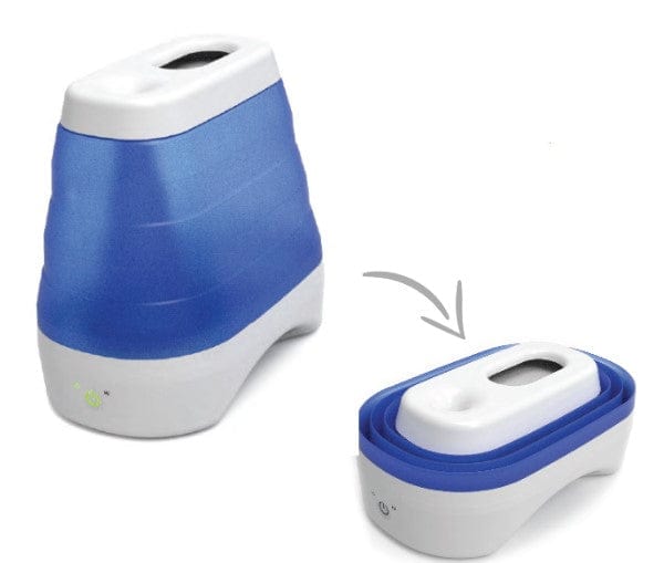 Crane Collapsible Top Fill Cool Mist Humidifier 1.0 Gallon - Quiet Ultrasonic Humidifier for Bedroom, Nursery & Office - Relieves Dry Air, Allergies & Congestion