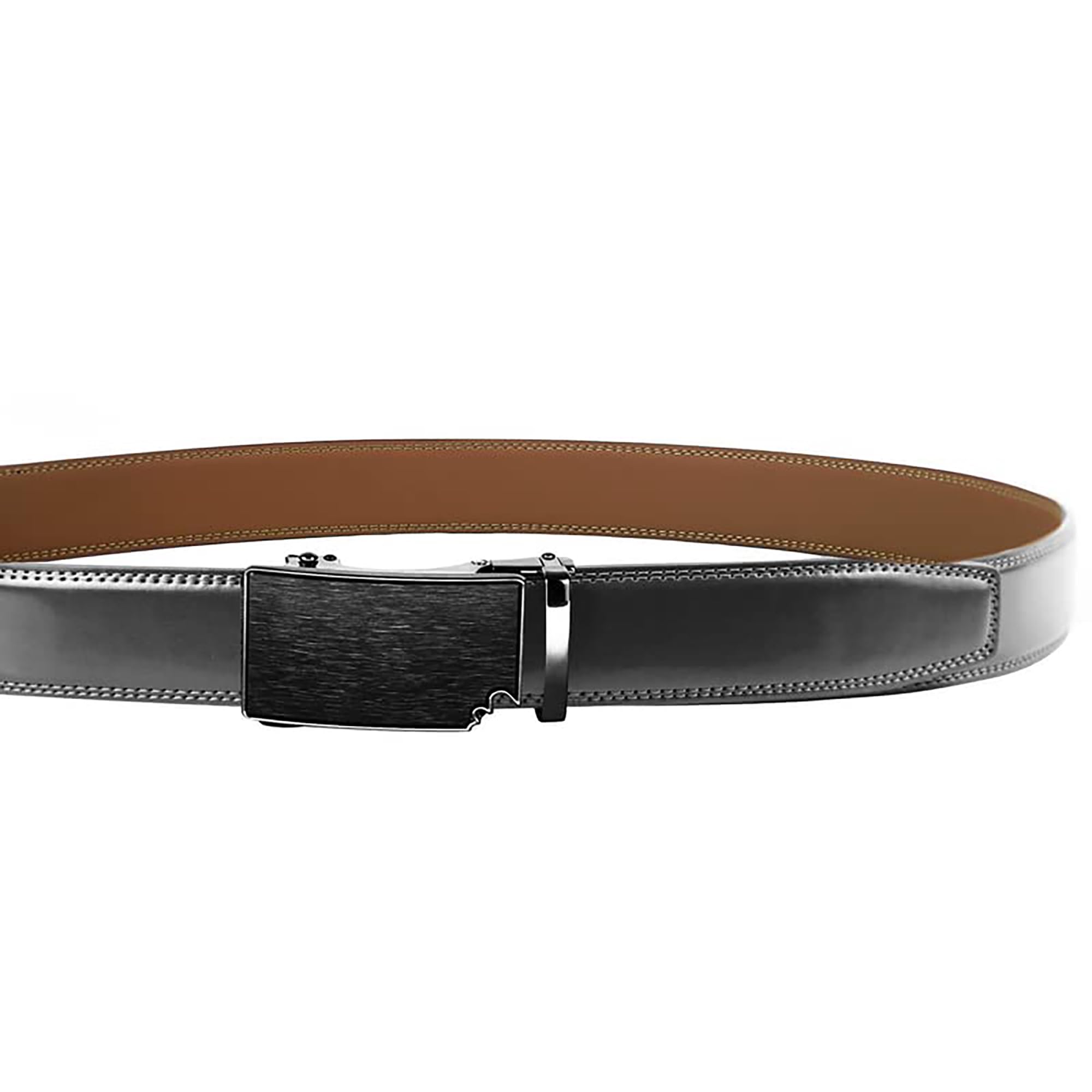 Premium Men's Leather Ratchet Dress Belts - Adjustable & Stylish for Jeans & Business Casual | Perfect for Office, Wedding & Everyday Wear