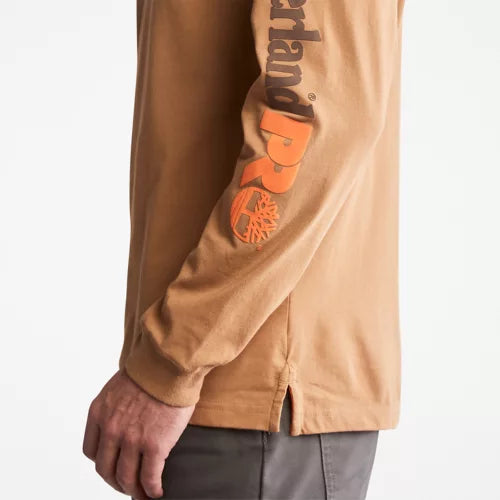 TIMBERLAND PRO® Base Plate Long Sleeve Moisture Wicking T-Shirt for Men - Breathable Work Shirt TB0A1HRV - Ideal for Construction, Hiking & Outdoor Activities