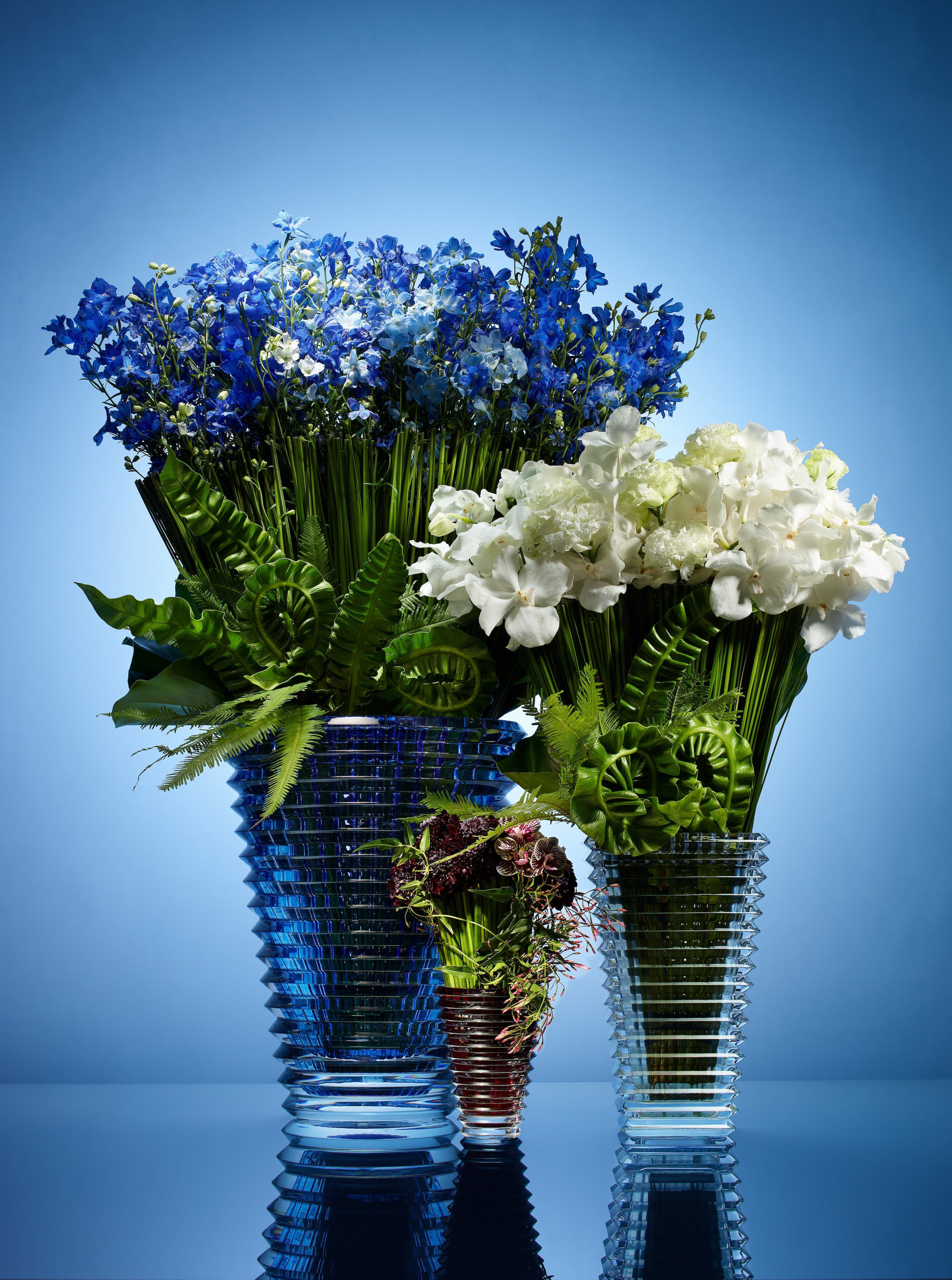 Large Clear Rectangular Eye Vase - Modern Home Decor for Living Room, Bedroom & Office | Glass Flower Vase for Floral Arrangements