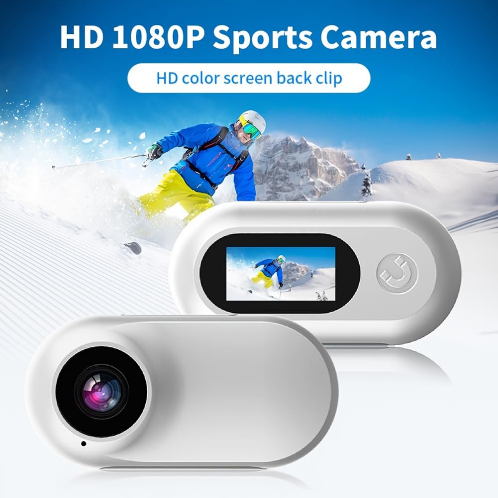 **HD 1080P Wireless Cat & Dog Collar Camera - Mini Pet Body Camera for Outdoor Adventures, Home Monitoring, and Pet Safety - Perfect Birthday Gift for Cats & Dogs (White)**    *(Use Cases: Monitor your pet's activities, capture outdoor adventures, ensure pet safety at home, and create fun memories with your furry friend!)*