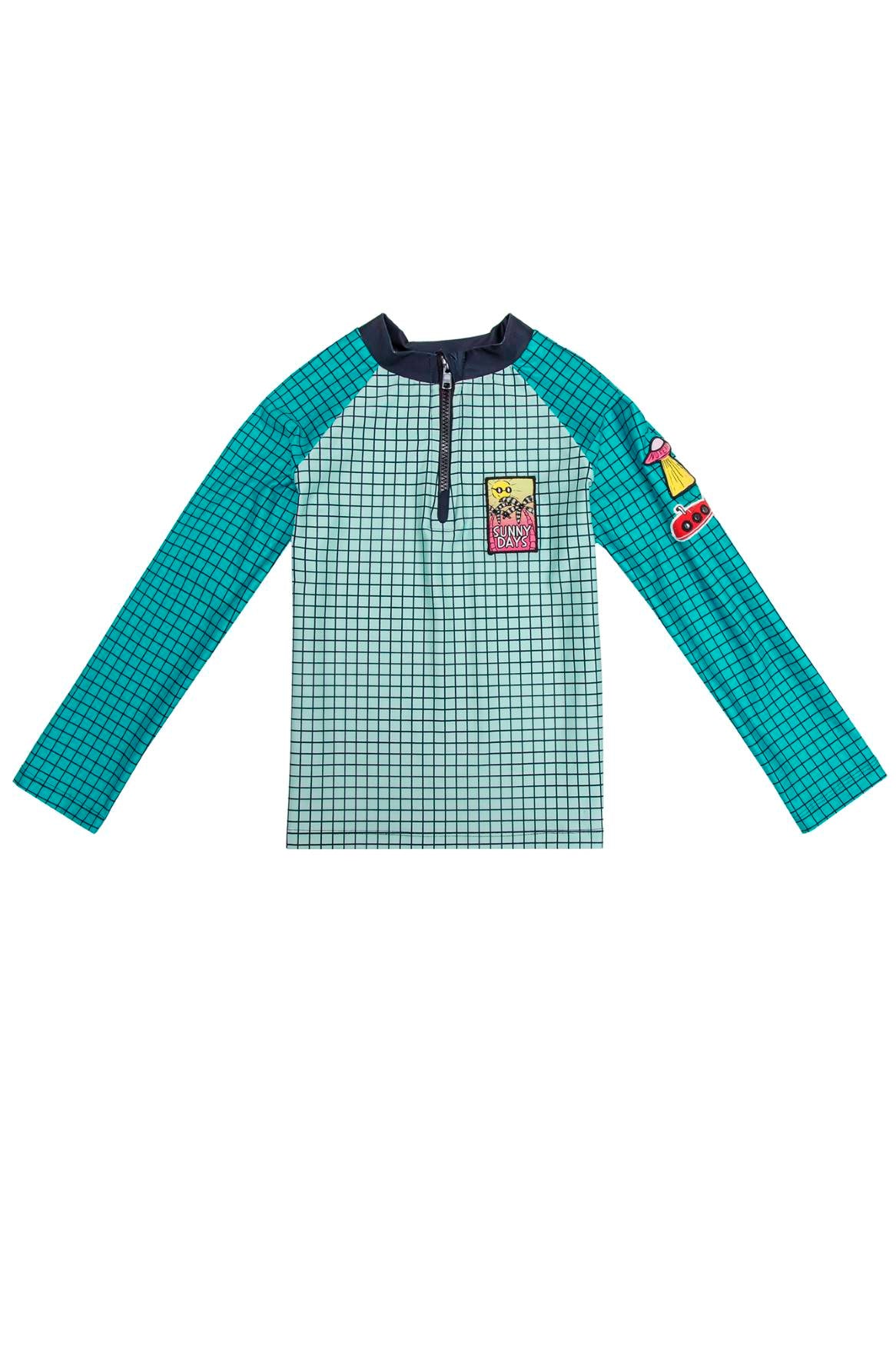 Noah Kids' Rashguard UPF 50+ Sun Protection Swim Shirt for Boys & Girls - Quick Dry, Long Sleeve UV Swimwear for Beach, Pool & Water Sports
