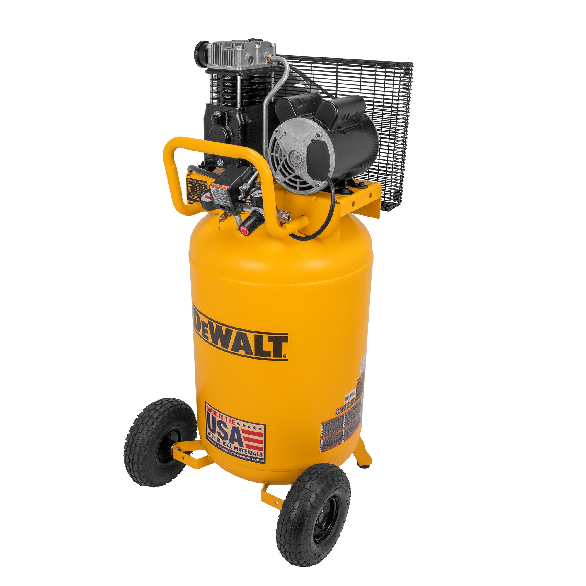 DeWALT DXCM303 30 Gallon 175 PSI Vertical Portable Air Compressor - Powerful & Quiet for Construction, Woodworking & DIY Projects