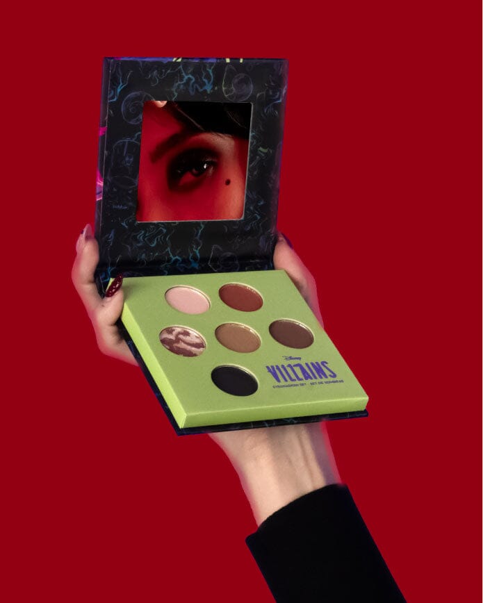 Villain Eyeshadow Palette Set - 6 Highly Pigmented Matte & Shimmer Shades for Dramatic Eye Makeup | Perfect for Halloween, Cosplay & Night Out Looks
