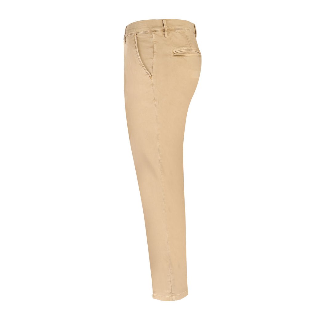FRADI Stretch Satin Cotton Chino Pants for Men - Comfortable Slim Fit YUTA REG Style - Perfect for Office, Casual Wear & Travel