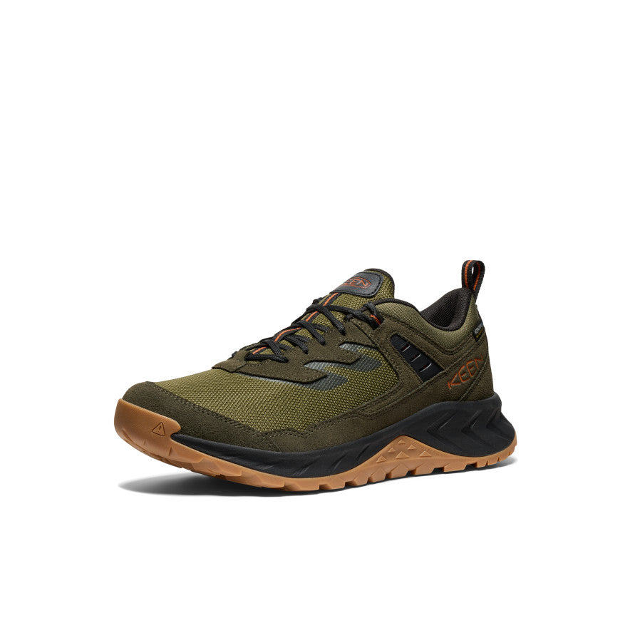 Men's HighTrail Waterproof Hiking Shoes - Winter Moss/Gold Flame - Lightweight & Durable for Outdoor Adventures, Trail Running & Winter Hiking
