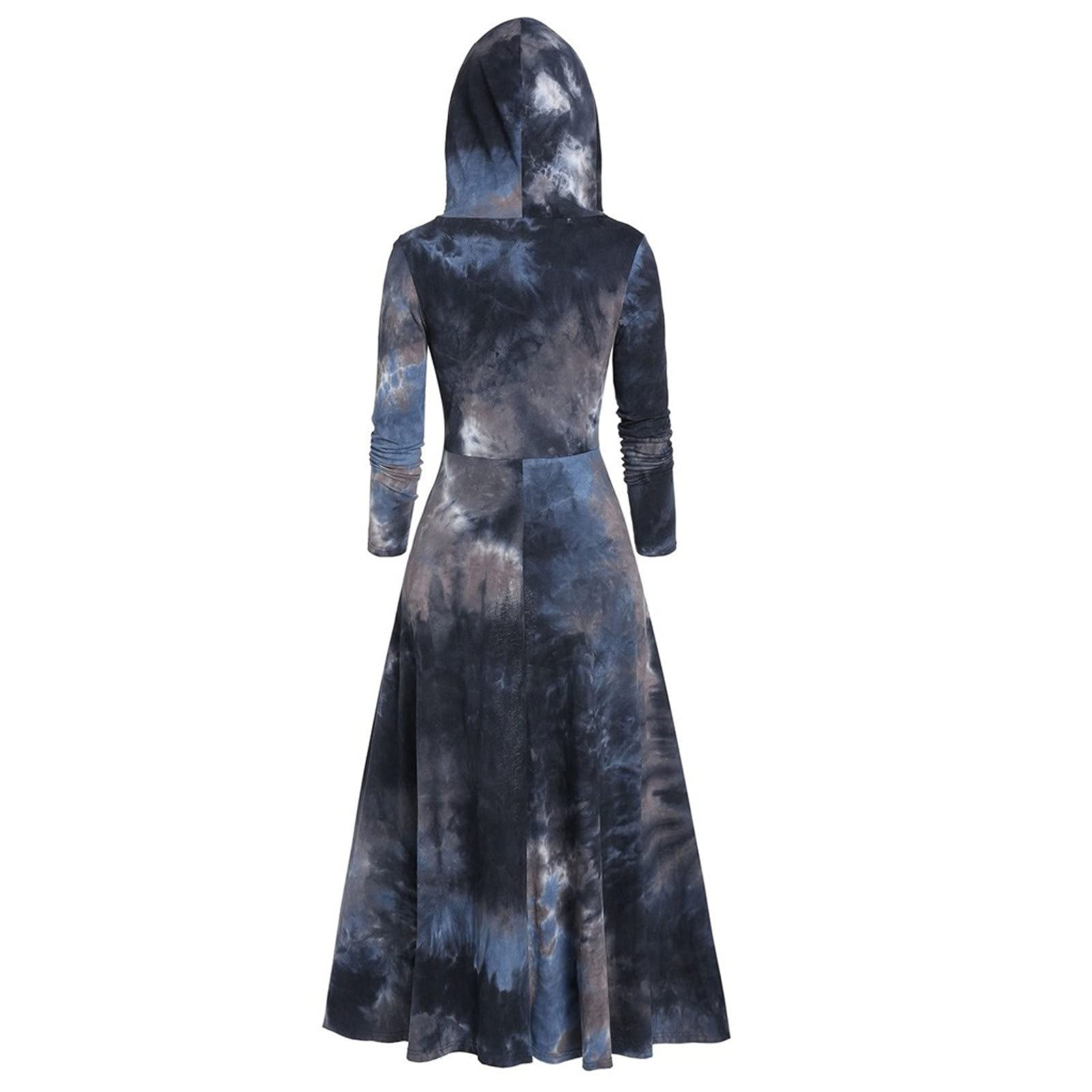 Women's Plus Size Vintage Hoodie Dress - High Low Sweater Blouse & Cool Sweatshirt Top for Casual Wear, Street Style & Layering Outfits