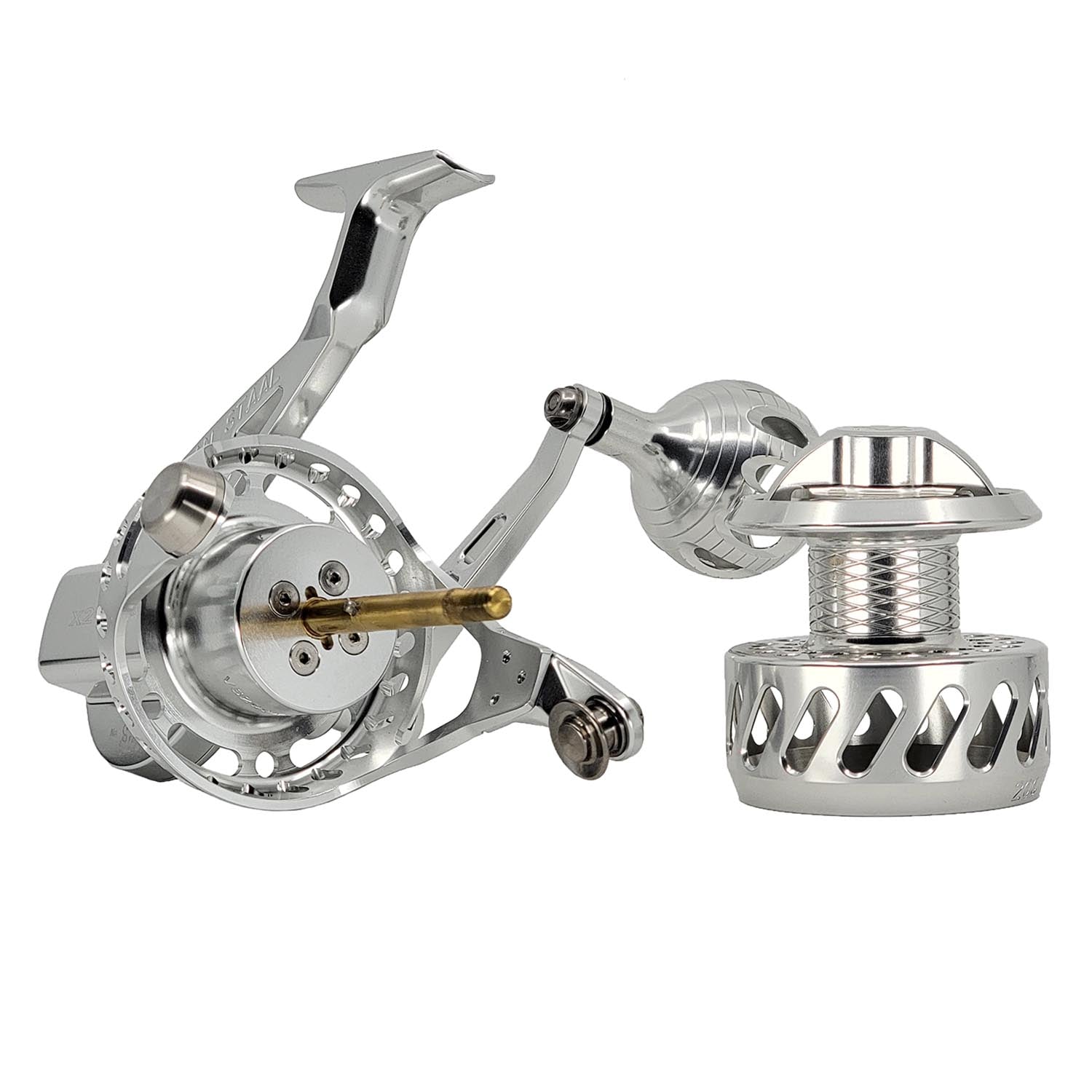 Van Staal VS X2 Bail Less Spinning Reel - Saltwater Fishing Reel for Surf, Pier & Offshore Angling - Corrosion-Resistant Spinning Reel for Saltwater & Freshwater Fishing