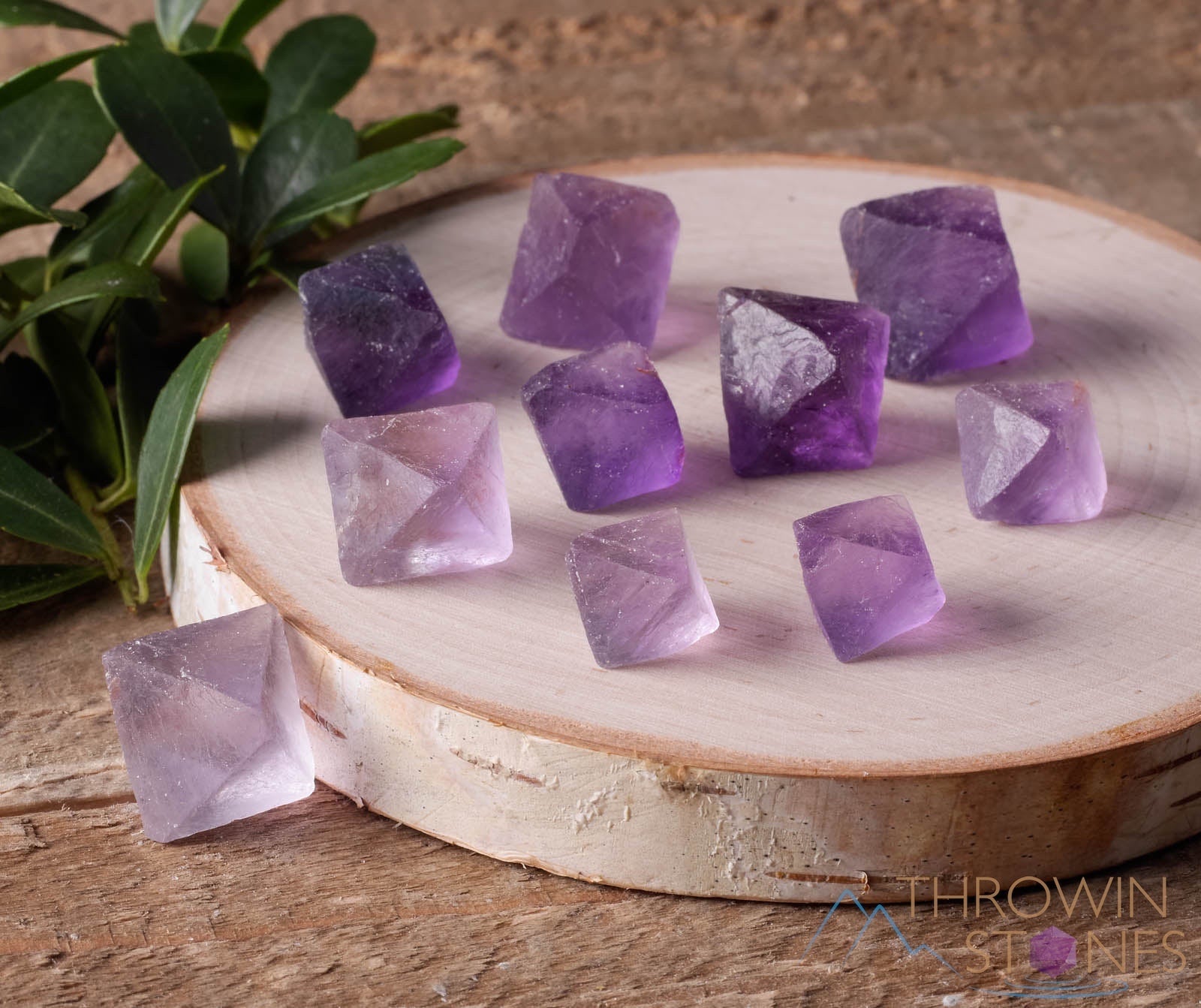 Natural Purple Fluorite Raw Crystal Octahedrons – Sacred Geometry Healing Stones for Meditation, Chakra Balancing & Energy Work – Metaphysical Crystals for Spiritual Growth & Home Decor (E0623)