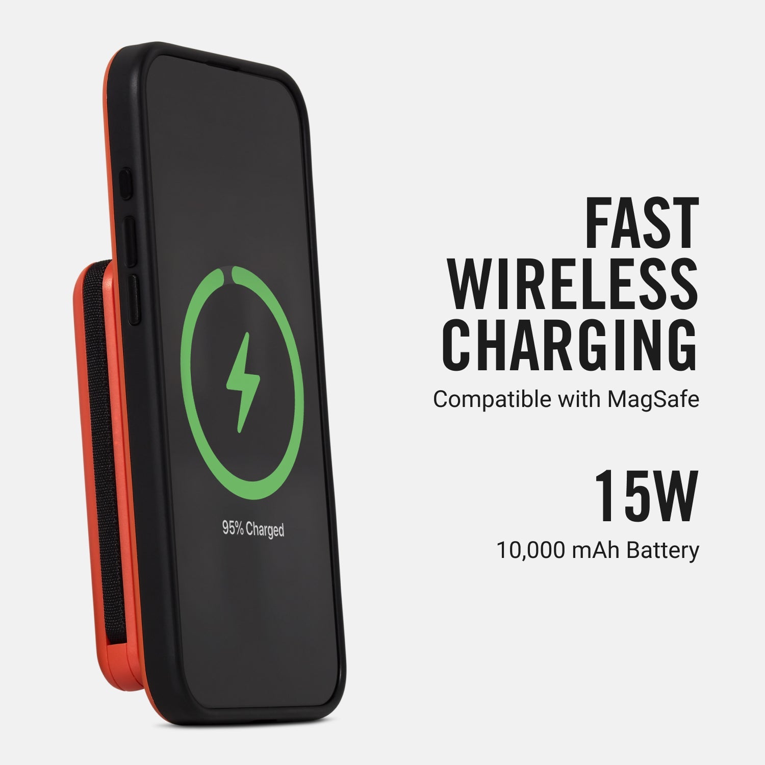 Fast Charging Kit for iPhone 16 Pro Max - Basecamp Orange Portable Charger with USB-C Cable | Perfect for Travel, Office & Outdoor Adventures