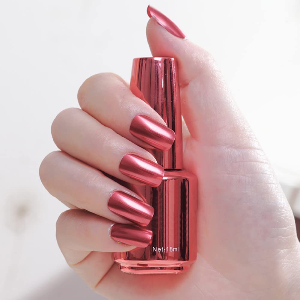 ROPALIA 16 Colors Mirror Nail Polish Set - Metallic & Glitter Nail Polish for DIY & Professional Nail Art | Long-Lasting, High Shine, Vibrant Colors | Perfect for Parties, Weddings, Holidays & Everyday Glam