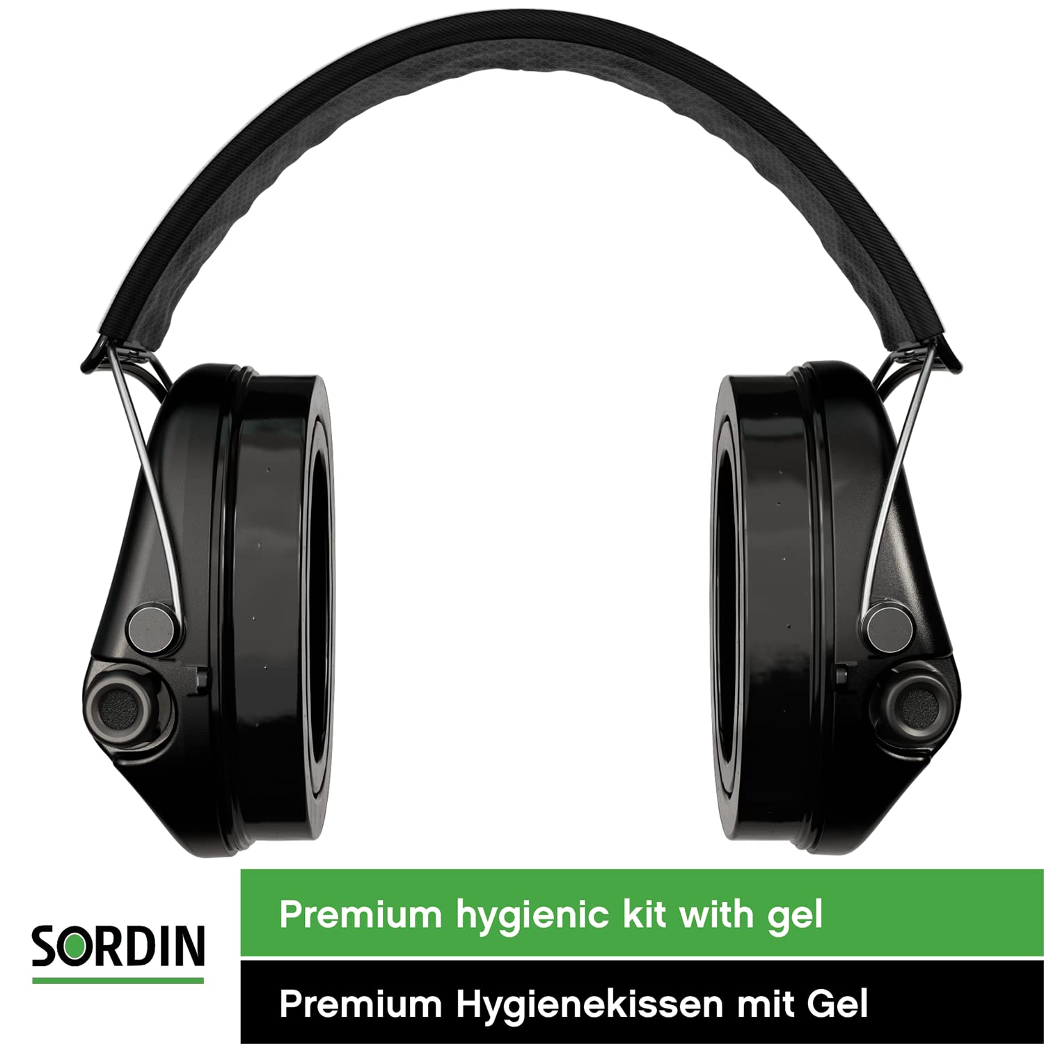 Sordin Supreme Pro-X Electronic Ear Protection for Hunting & Shooting - Active Noise Cancelling Headphones with US Headband & Gel Kits - Perfect for Range Training, Outdoor Sports & Industrial Safety