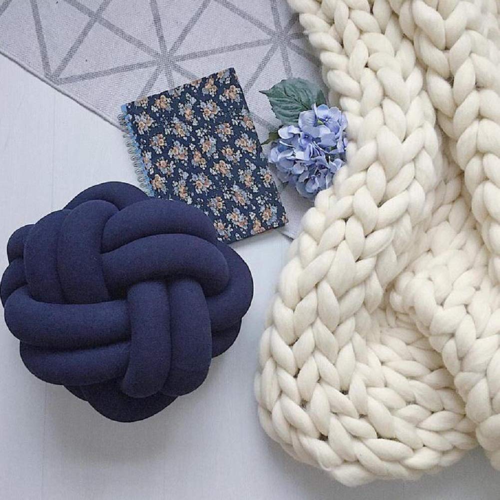 Handmade Chunky Knit Merino Wool Blanket - Extra Large 47