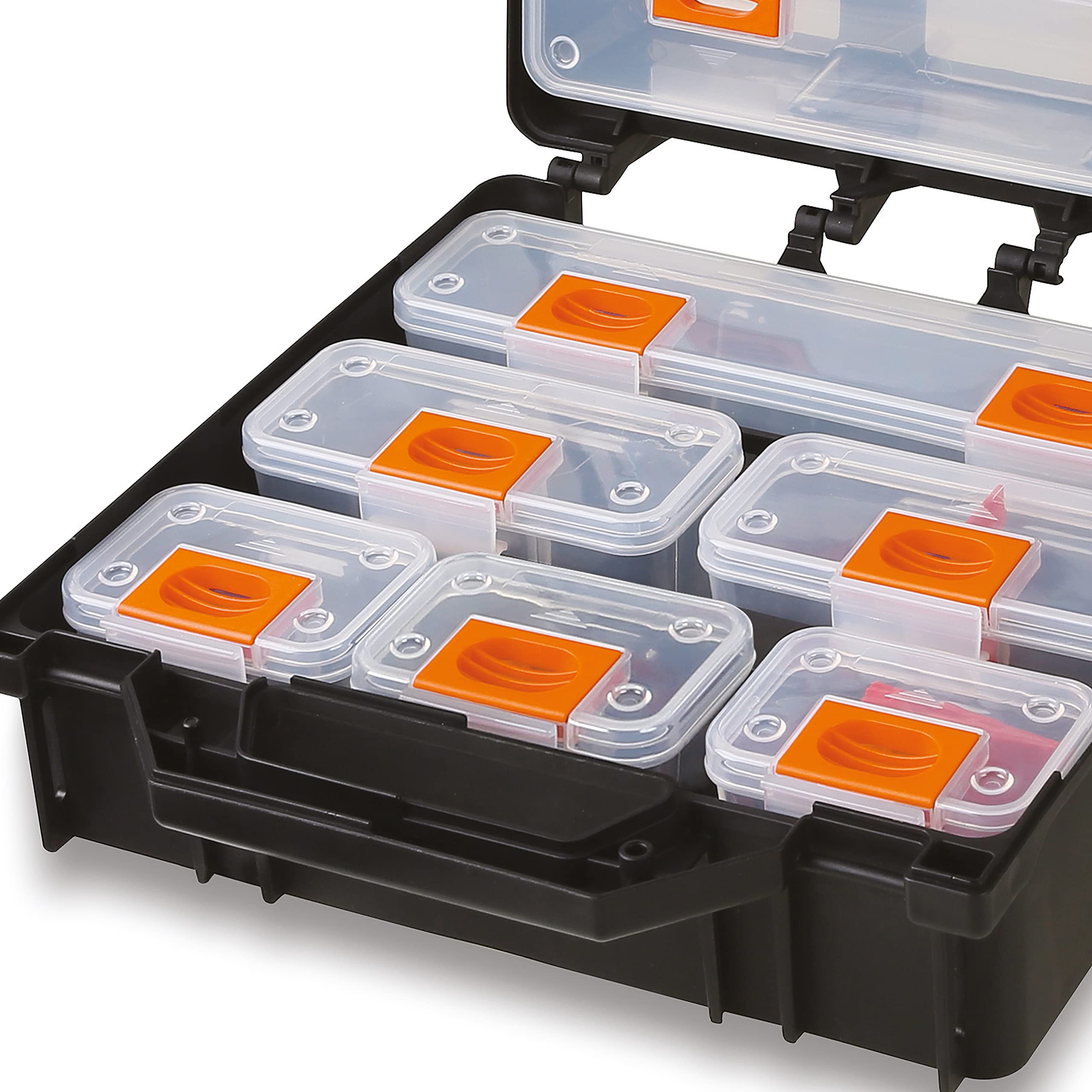12 Compartment Plastic Storage Box with Removable Dividers - Perfect for Craft Supplies, Jewelry Organizer, Office Desk Accessories & Home Organization