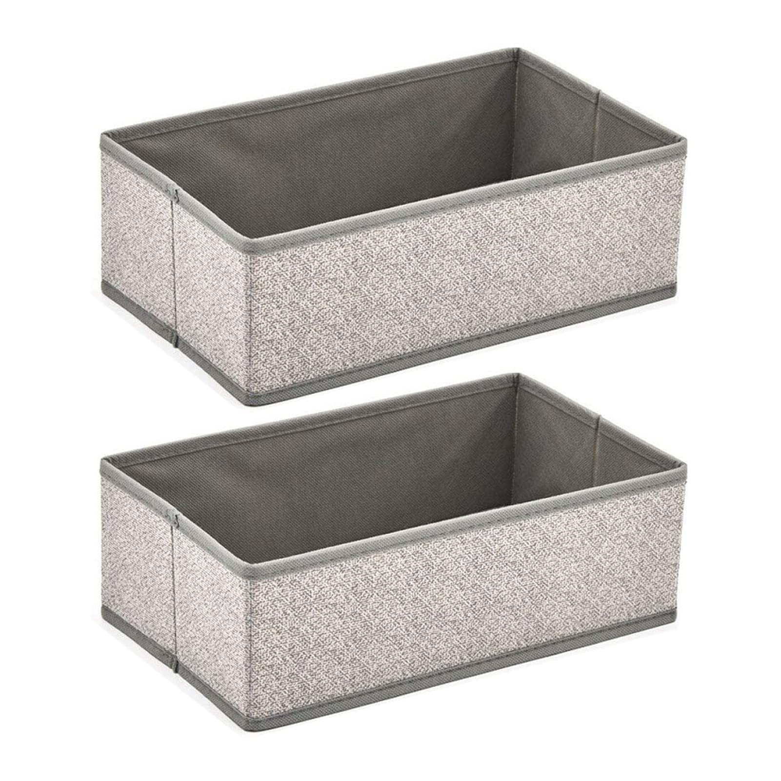 Curfair 2-Pack Large Capacity Folding Storage Box - Heavy Duty Gray Clothes Organizer for Dresser, Wardrobe & Home Organization | Space-Saving Household Storage Solution for Clothes, Toys & Seasonal Items