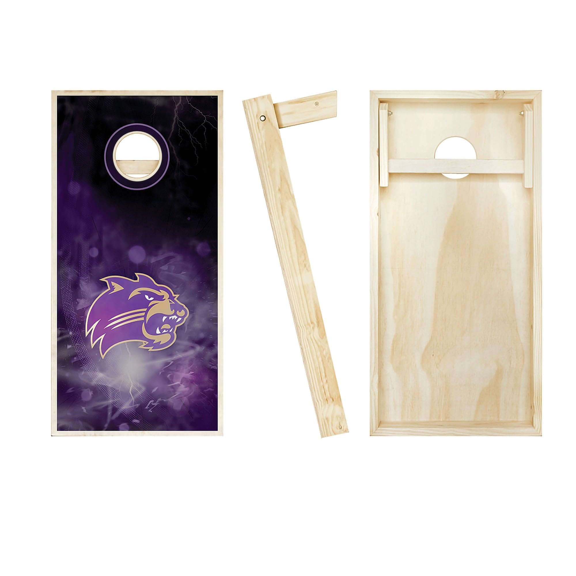 Skip's Garage Western Carolina Smoke Cornhole Board Set - Team Logo Design - Regulation Size Cornhole Boards for Tailgating, Backyard Parties & Outdoor Games