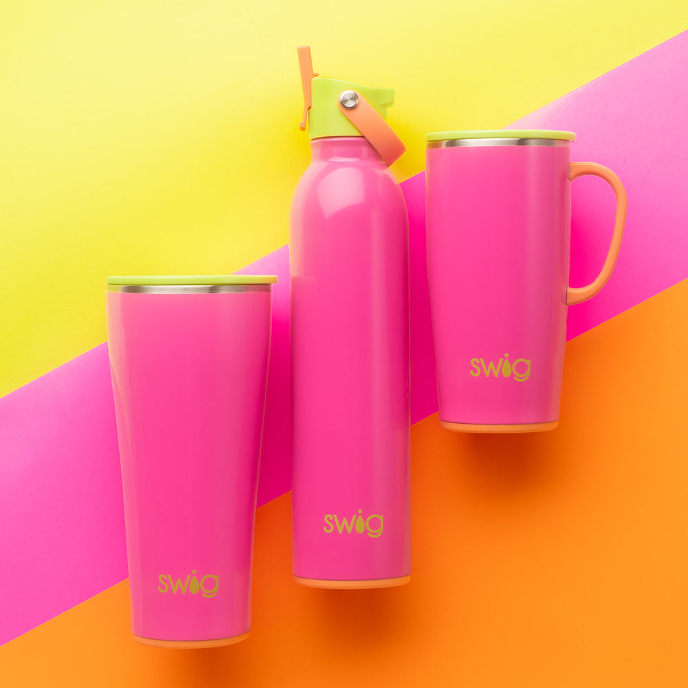 32oz Tutti Frutti Insulated Tumbler with Lid & Straw - Leakproof Stainless Steel Water Bottle for Kids, Travel, Gym & Outdoor Activities