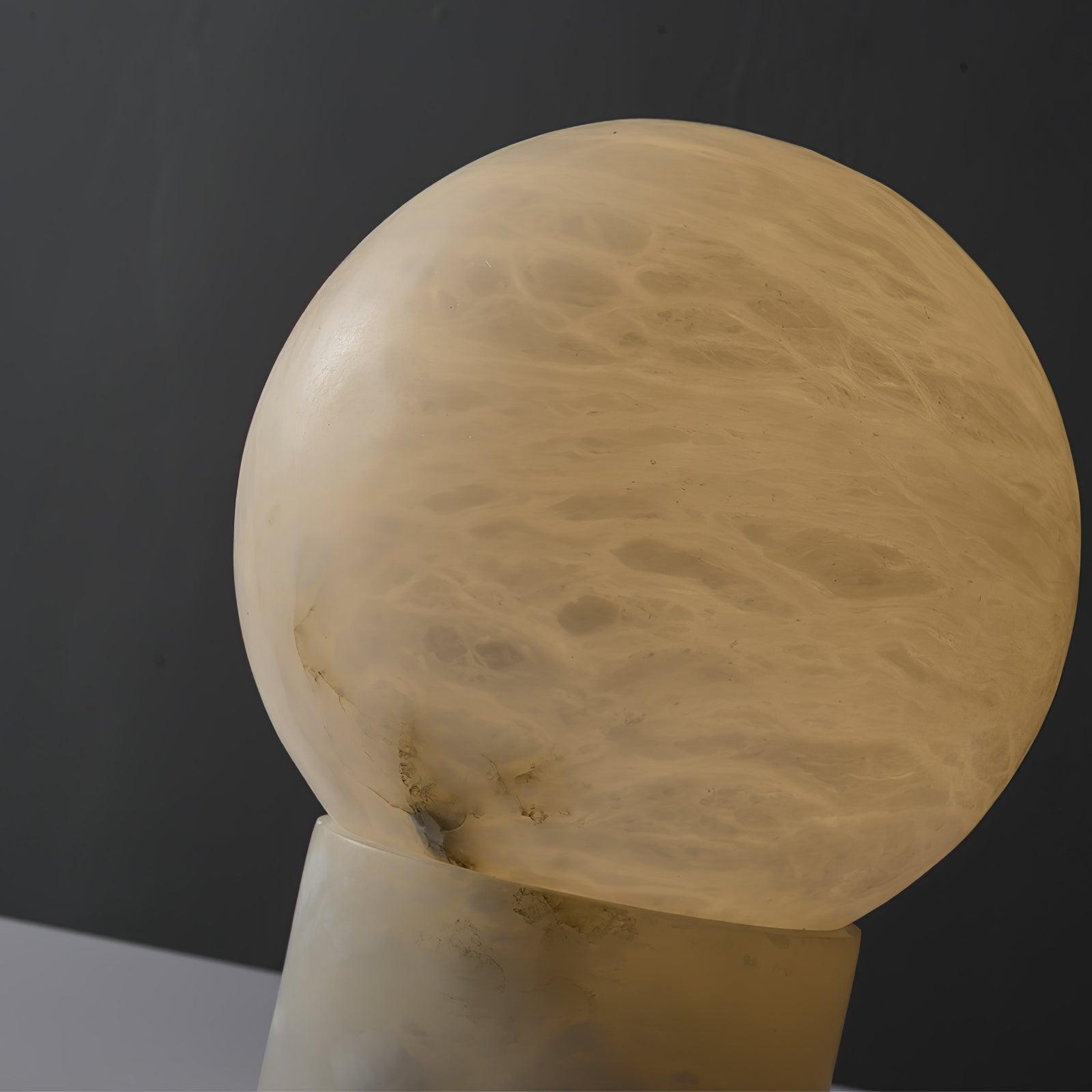 Elegant Marble Ball Table Lamp - Modern Home & Office Decor Lighting for Bedroom, Living Room, and Workspace