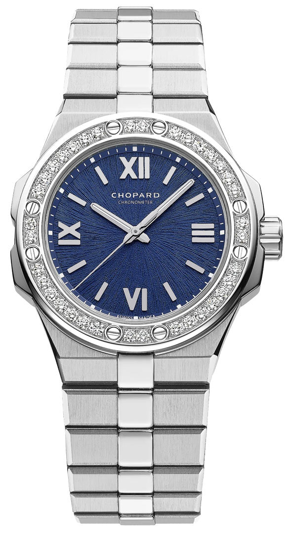 Chopard Alpine Eagle Luxury Stainless Steel Diamond Ladies Watch for Women | Elegant Dress & Evening Wear Timepiece