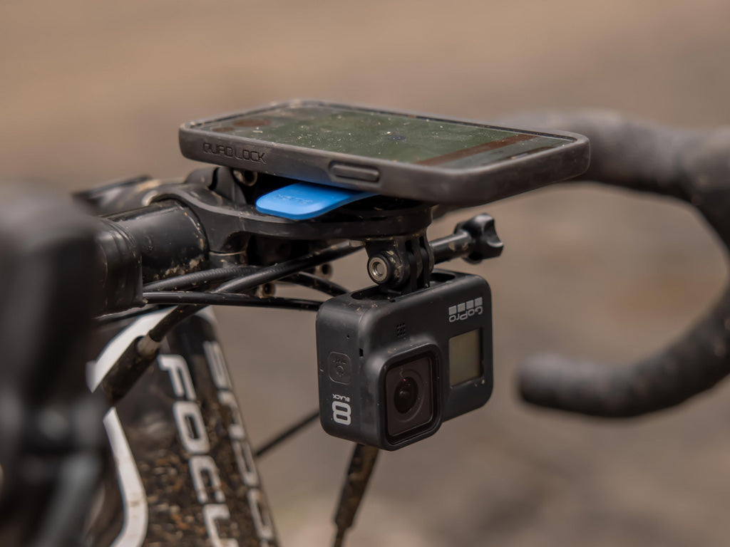 Out Front Bike Mount for GoPro & Action Cameras - Universal Camera/Light Adapter for Cycling, Hiking & Outdoor Adventures