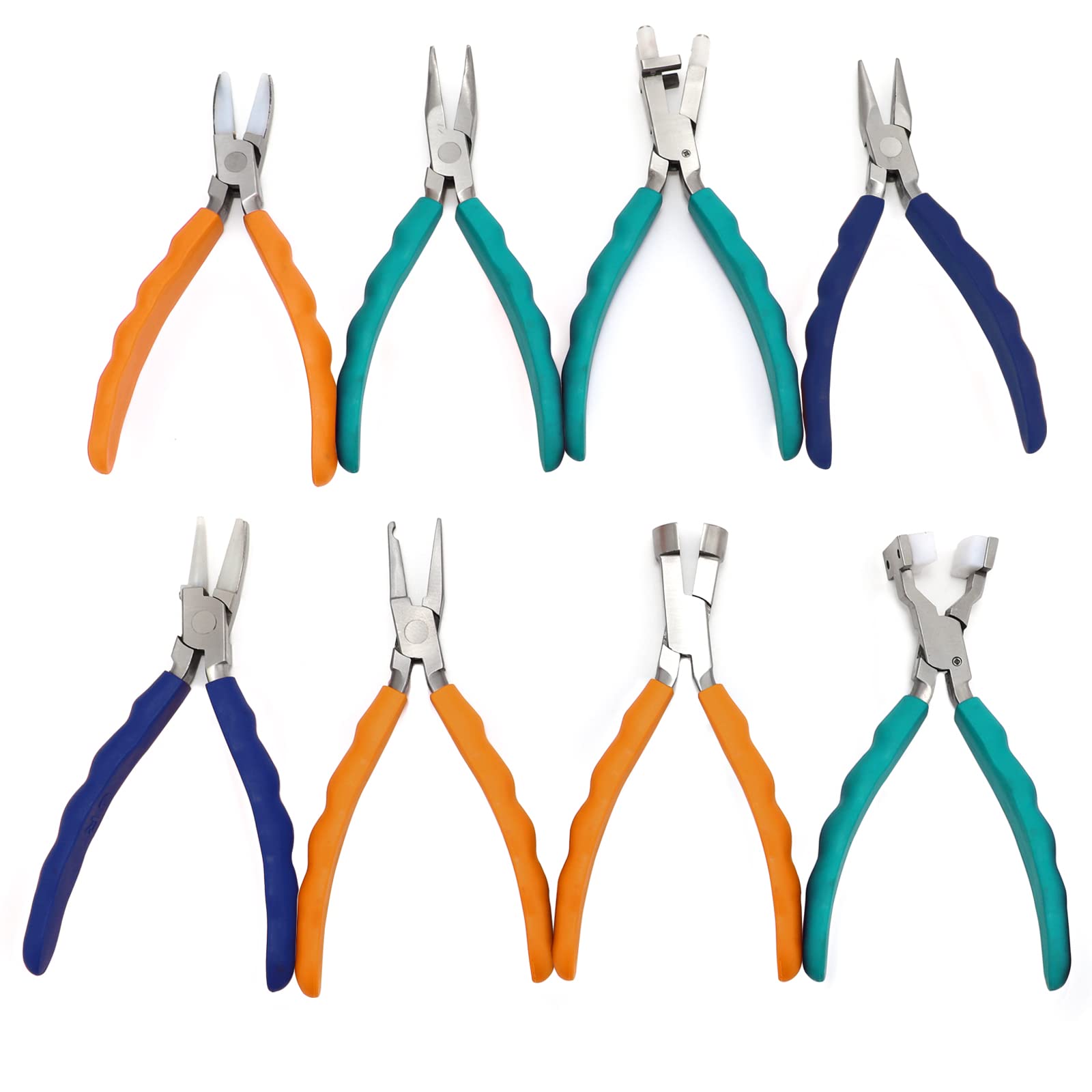 Professional Glasses Repair Kit - 6 Magnetic Screwdrivers & 8 Eyeglass Pliers with Stand Holder - Optical Lens Adjustment Tools for Eyeglasses, Sunglasses & Reading Glasses - Perfect for Home, Office & Travel Use