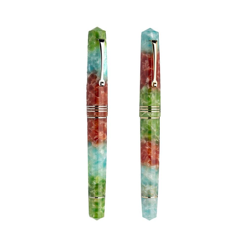 Leonardo Momento Zero Stainless Steel Fountain Pen - Premium Writing Instrument for Calligraphy, Note Taking & Gift Giving - Pura Vida Collection