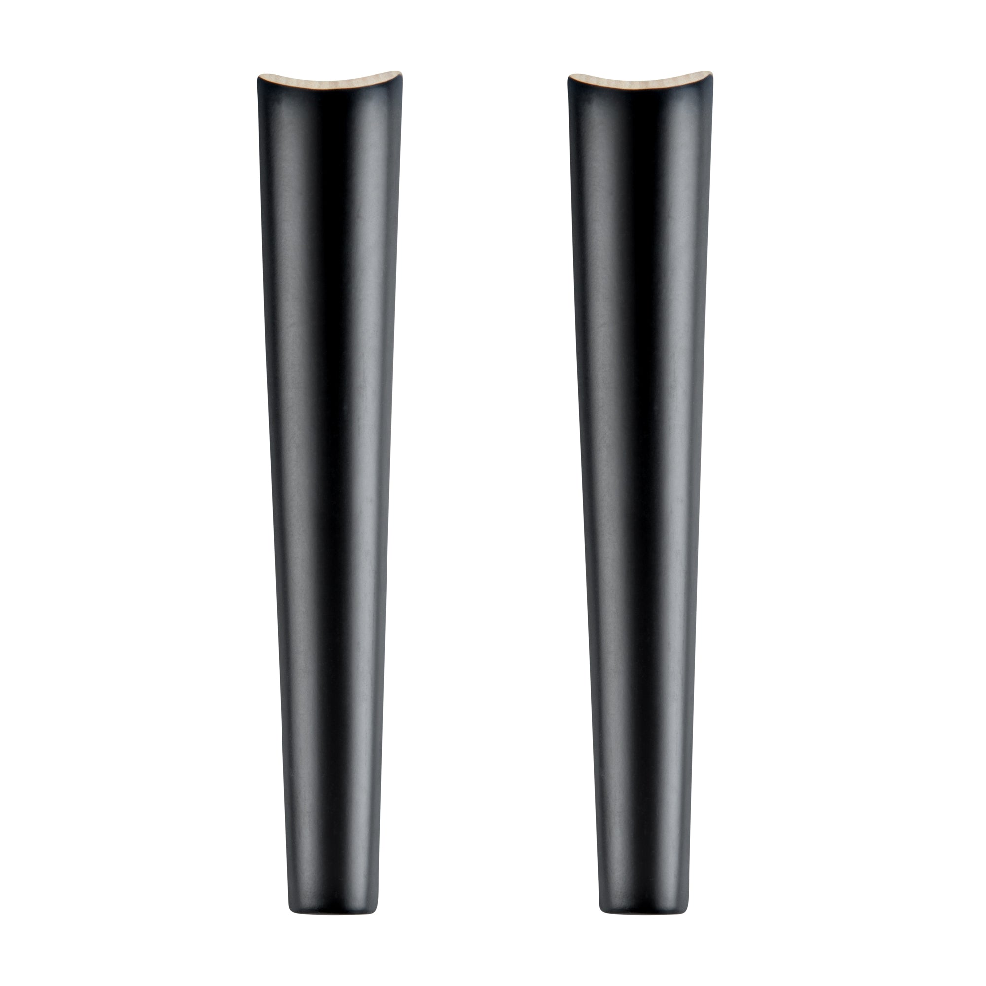 Bambuddha Black Spun Bamboo 2-Piece Salad Server Set - 9.75