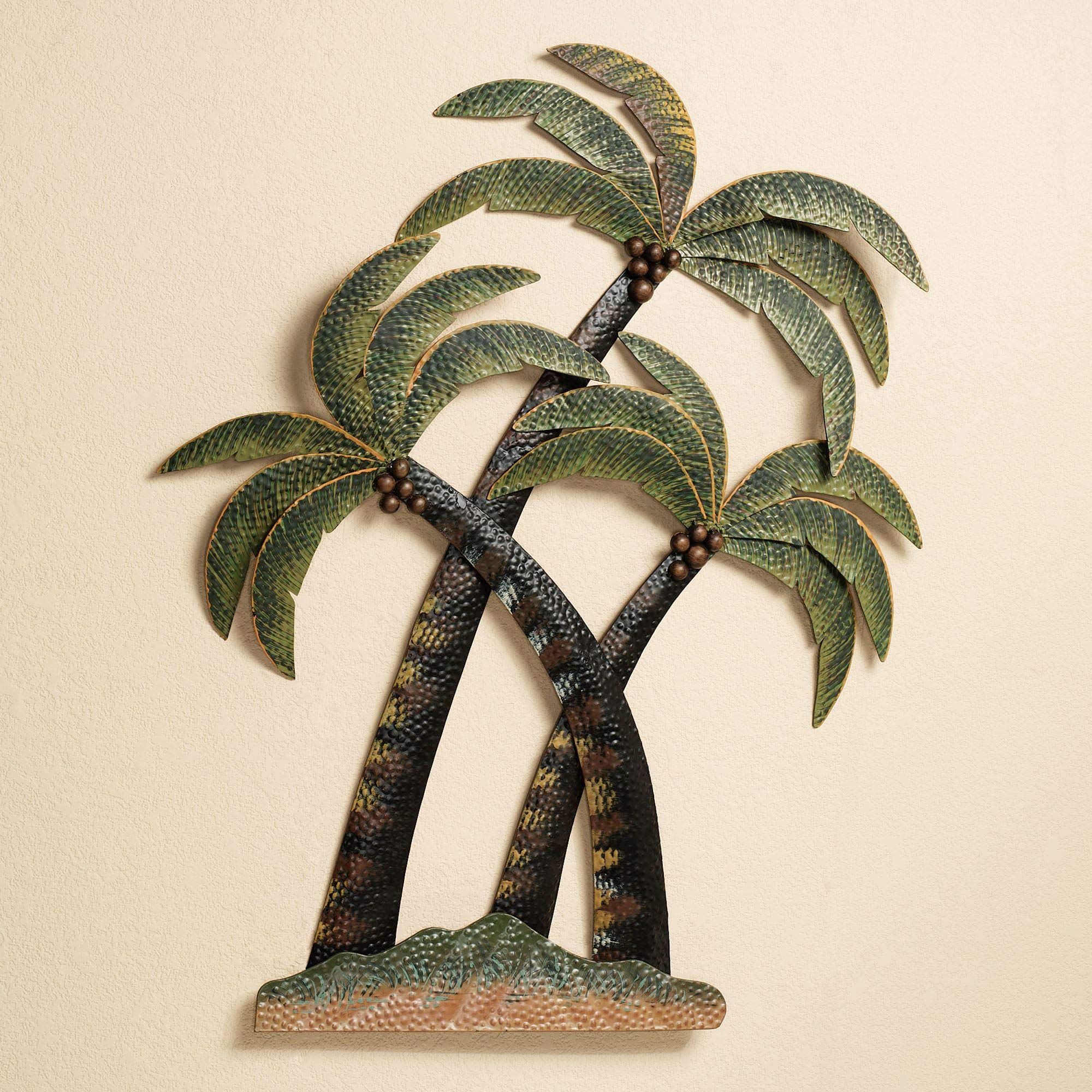 Touch of Class Coco Palm Tree Metal Wall Art - 36