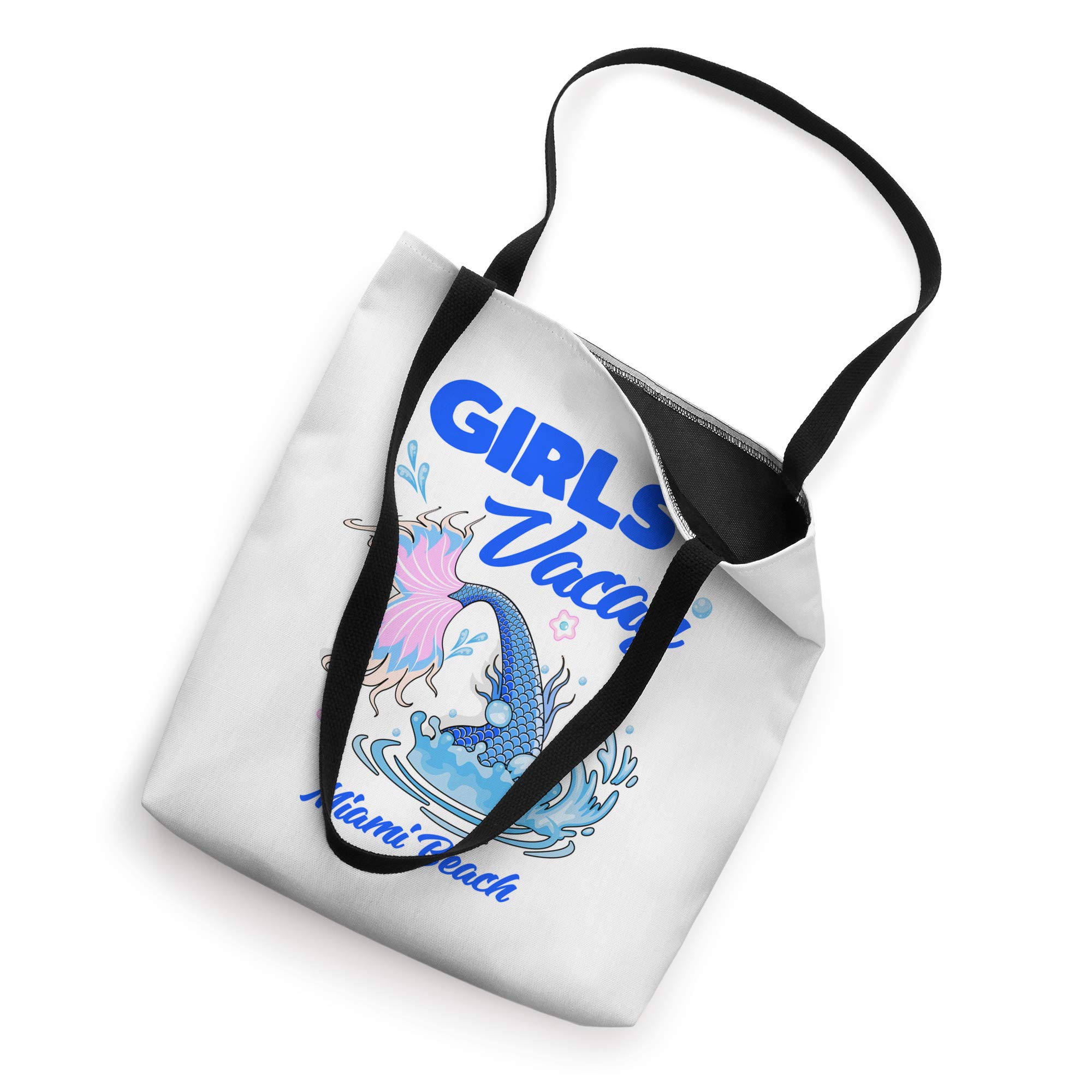 Stylish Mermaid Tote Bag for Girls - Perfect for Miami Beach Vacations & Florida Trips | Trendy Beach Accessory for Pool Parties, Summer Travel & Shopping