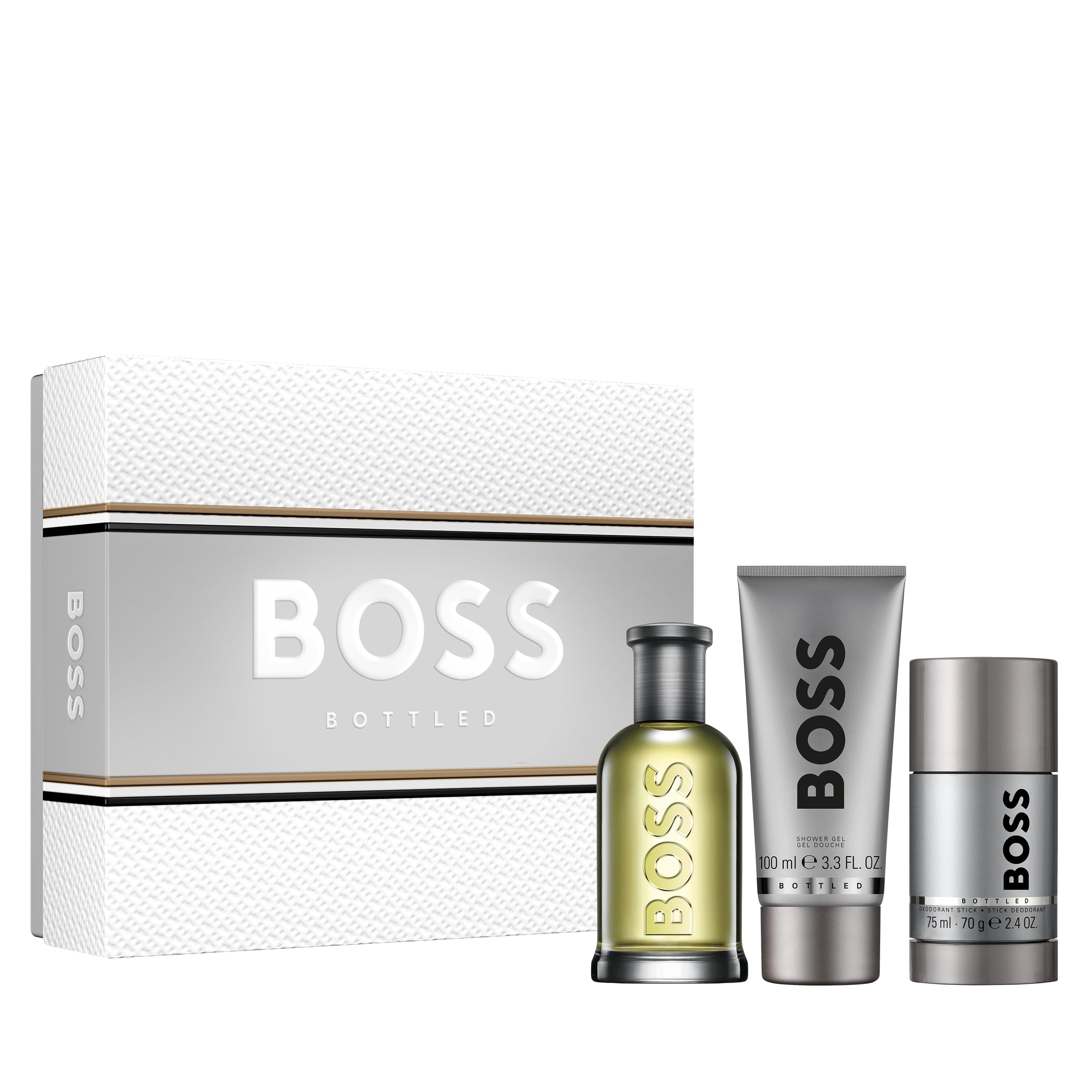 Hugo Boss Bottled Eau de Toilette for Men - Woody Cologne with Apple, Cinnamon & Sandalwood Notes - Long Lasting Fragrance Spray - Perfect for Date Night, Office & Special Occasions