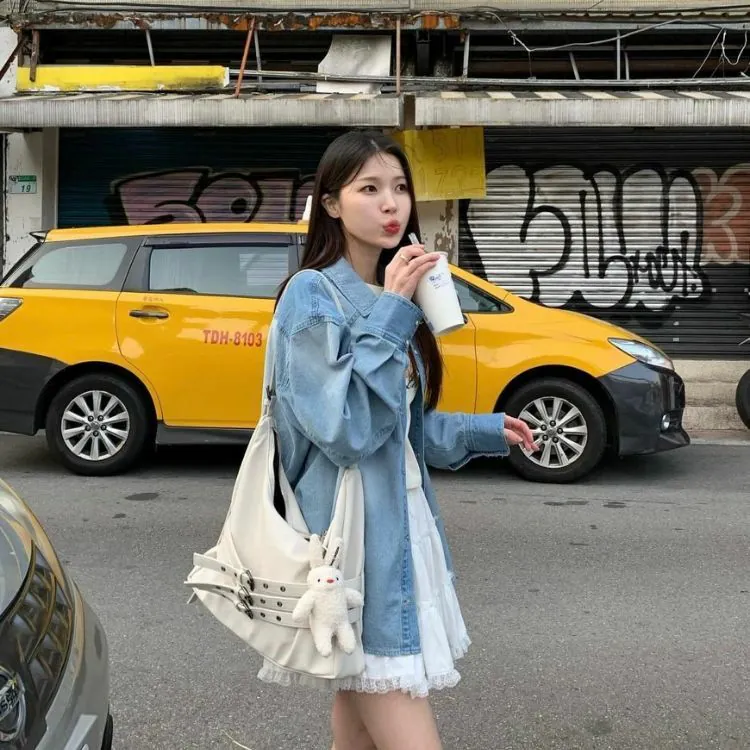 Premium SAMO ONDOH Trio Belt Mug Bag Large - Stylish Crossbody Bag for Coffee Lovers (Perfect for Concerts, Travel & Daily Use) - As Seen on Whee In @MAMAMOO