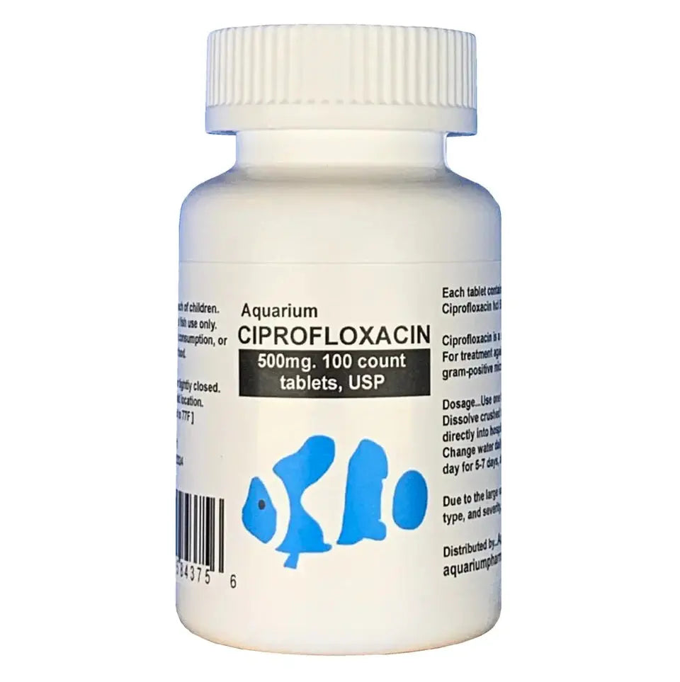 Aqua Cipro Ciprofloxacin 500mg Antibiotic Tablets - 30 Count (1 Pack) for Bacterial Infections, UTI & Respiratory Infections