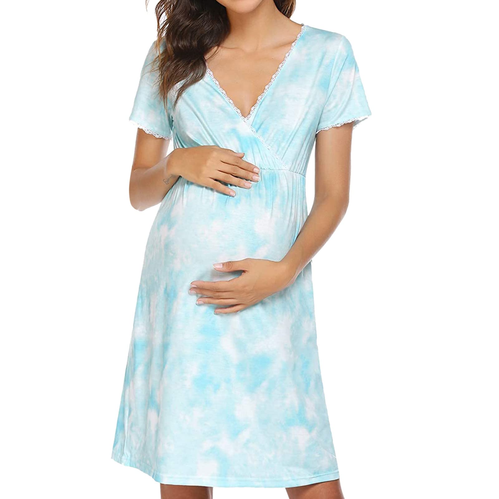 **Maternity Summer Dress for Women - Sleeveless High Waist Pregnancy Dress for Daily Wear, Baby Shower & Outdoor Activities**