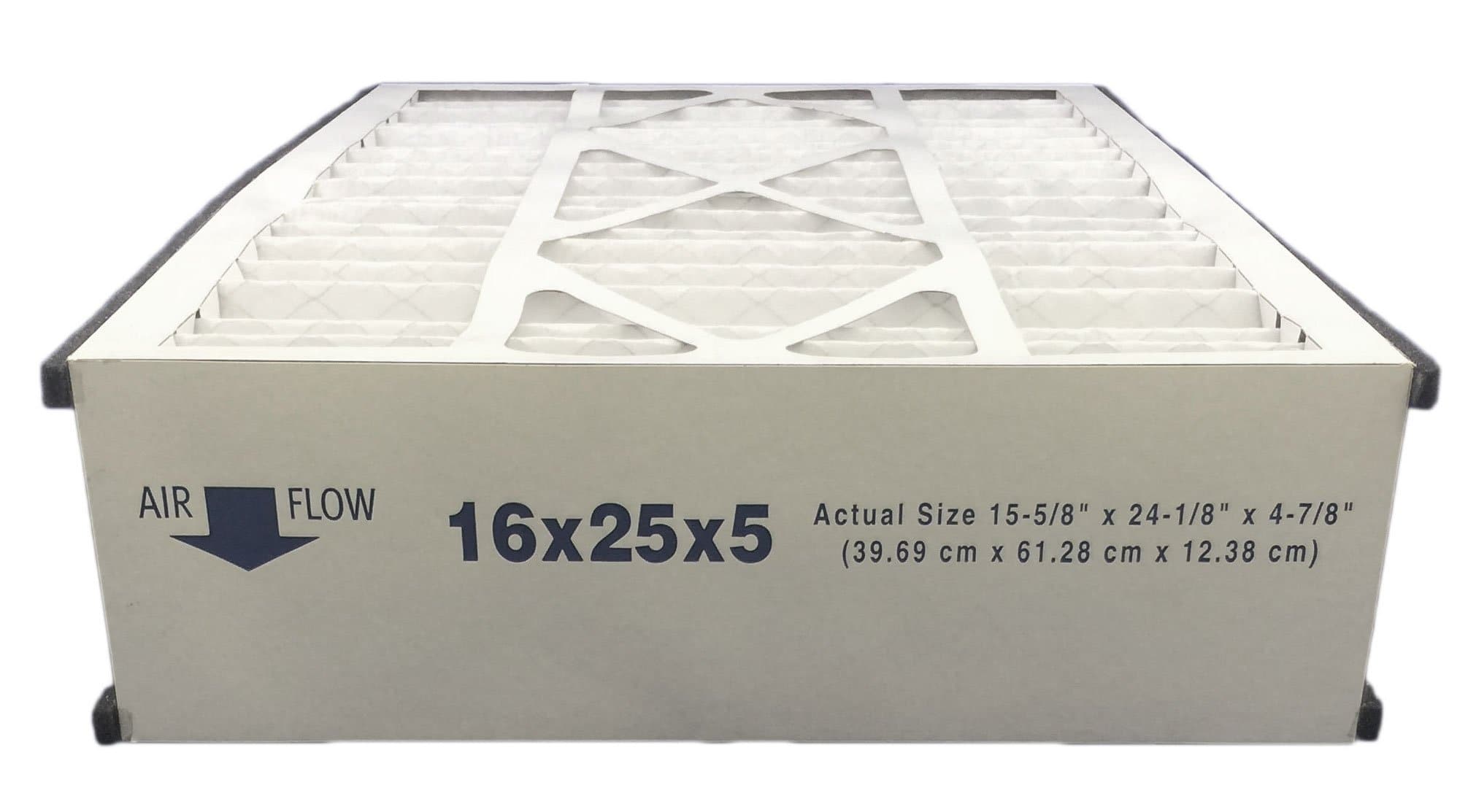 Atomic Compatible 16x25x5 MERV 11 Air Bear 255649-105 Replacement Whole House Air Filter 2 Pack - Improves Indoor Air Quality for Allergies & Dust Control