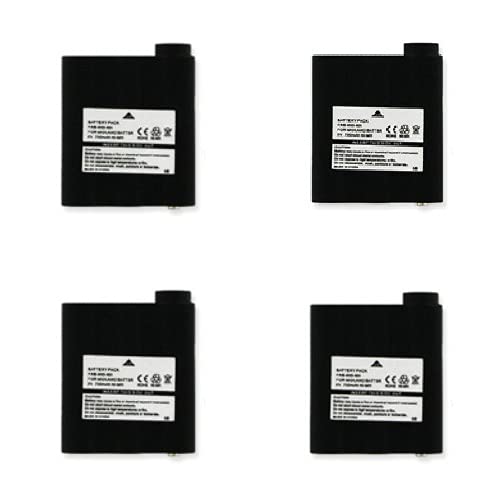 Synergy Digital 2-Way Radio Rechargeable Ni-MH Batteries (6V 700mAh) - 4-Pack Replacement for Midland GXT800 & BATT5R - Perfect for Outdoor Adventures, Camping, Hiking, and Emergency Communication