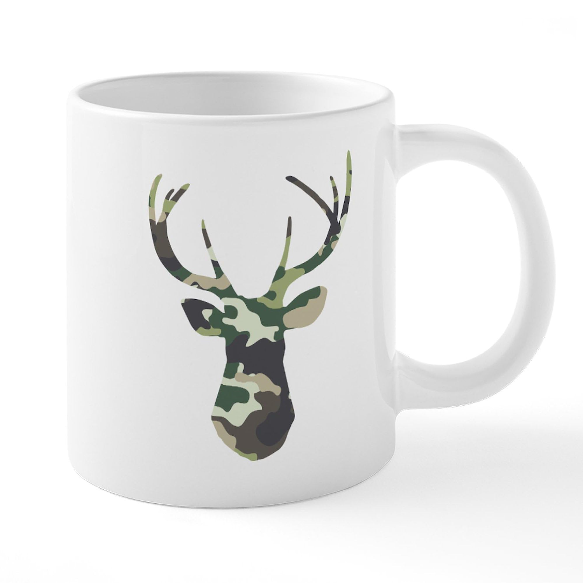 Camo Buck 20 oz Ceramic Coffee Mug - Large Insulated Travel Cup for Camping, Hunting & Outdoor Adventures | Durable Mega Coffee Cup for Home, Office & Gifts