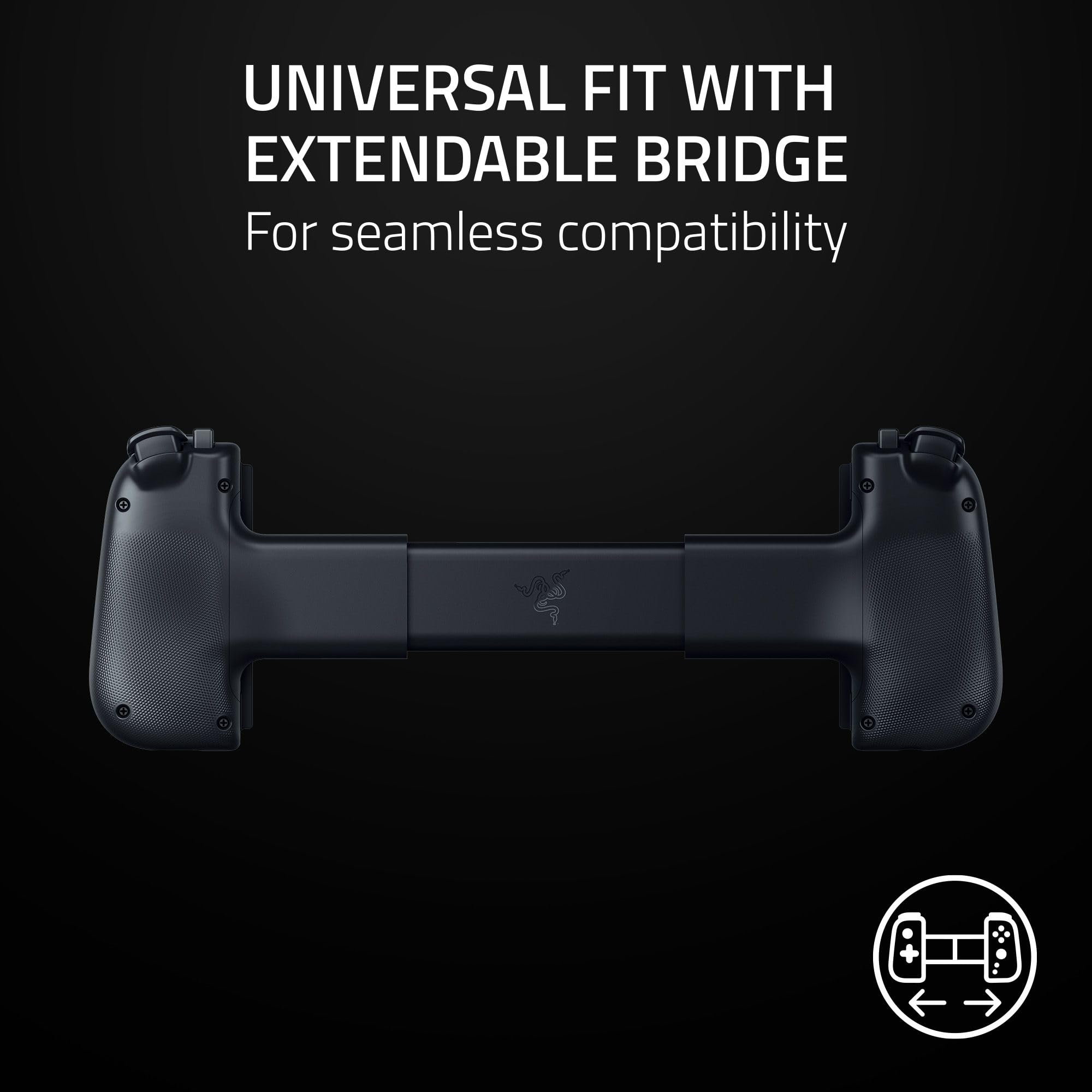 Razer Kishi V2 Pro Mobile Gaming Controller for Android - HyperSense Haptics, Universal Fit | Stream PC & Console Games | Play Touchscreen Games | Compatible with Samsung Galaxy & Google Pixel | Perfect for Cloud Gaming & Mobile Esports