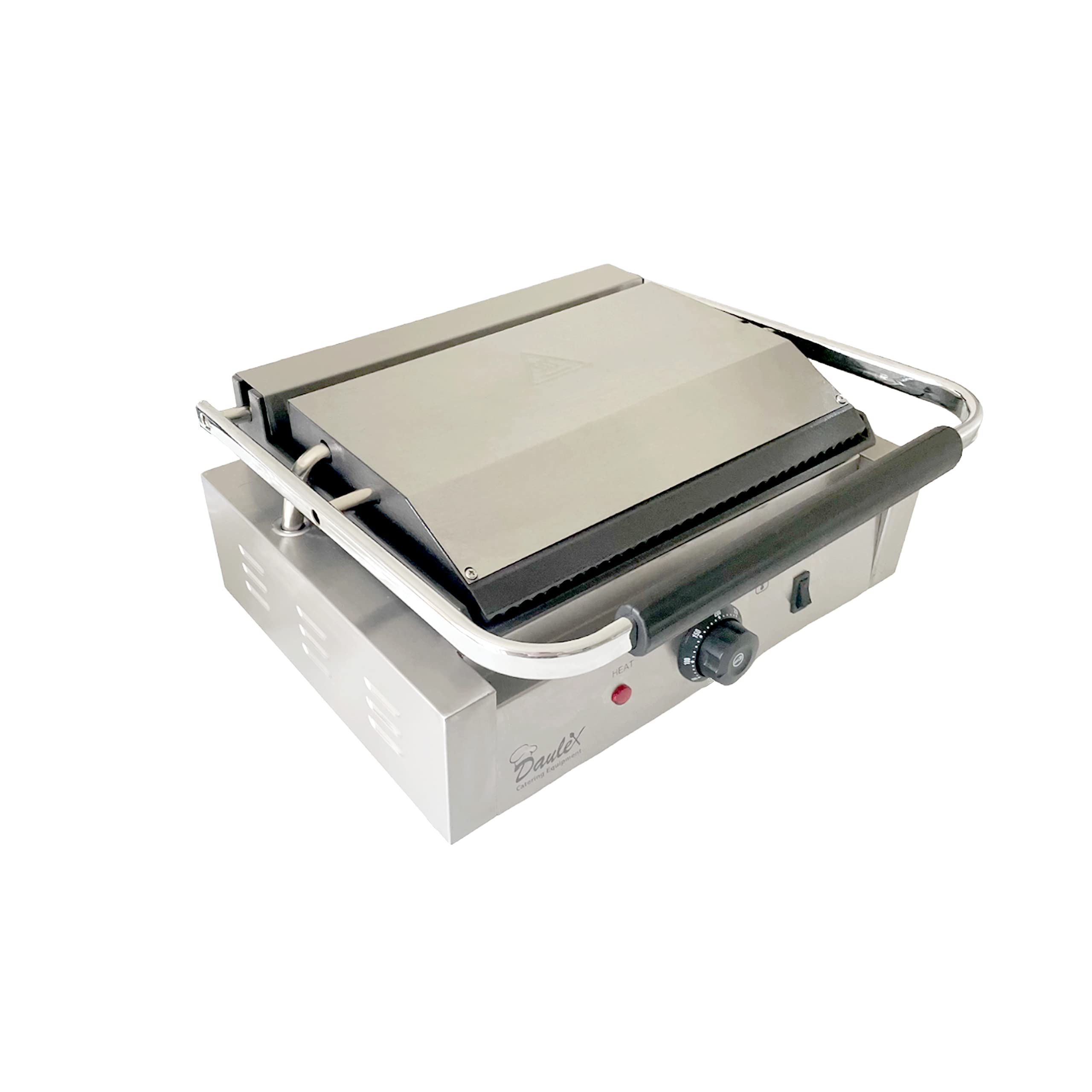 Commercial Panini Press Machine - Large Electric Grill with Ribbed Griddle, Perfect for Sandwiches, Paninis & Breakfast Toasting | Ideal for Restaurants, Cafes & Home Kitchens