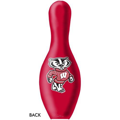 Official NCAA Wisconsin University Bowling Pin - Collectible Sports Memorabilia for Badgers Fans - Perfect for Game Day, Tailgating & Home Decor