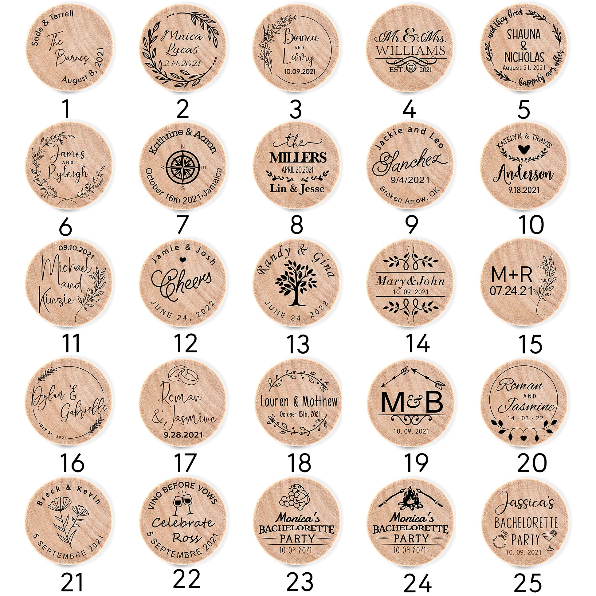 Personalized 150 PCS Wine Bottle Cork Stoppers with Foiled Thank You Card - Elegant Wedding Favors, Bridal Shower Gifts, Party Supplies - Perfect for DIY Wedding Decor, Anniversary Celebrations & Special Events